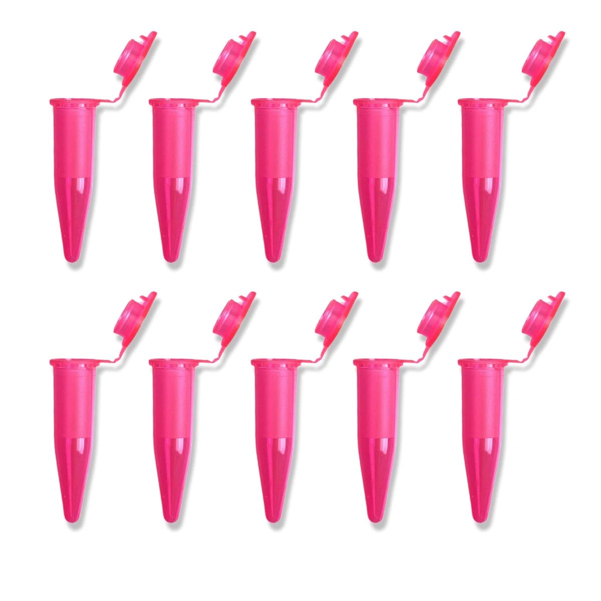 10er Set Micro-Tubes Kapseln 1,5ml – Praktisch & Wiederverwendbar - Pink -  from DieBallerei