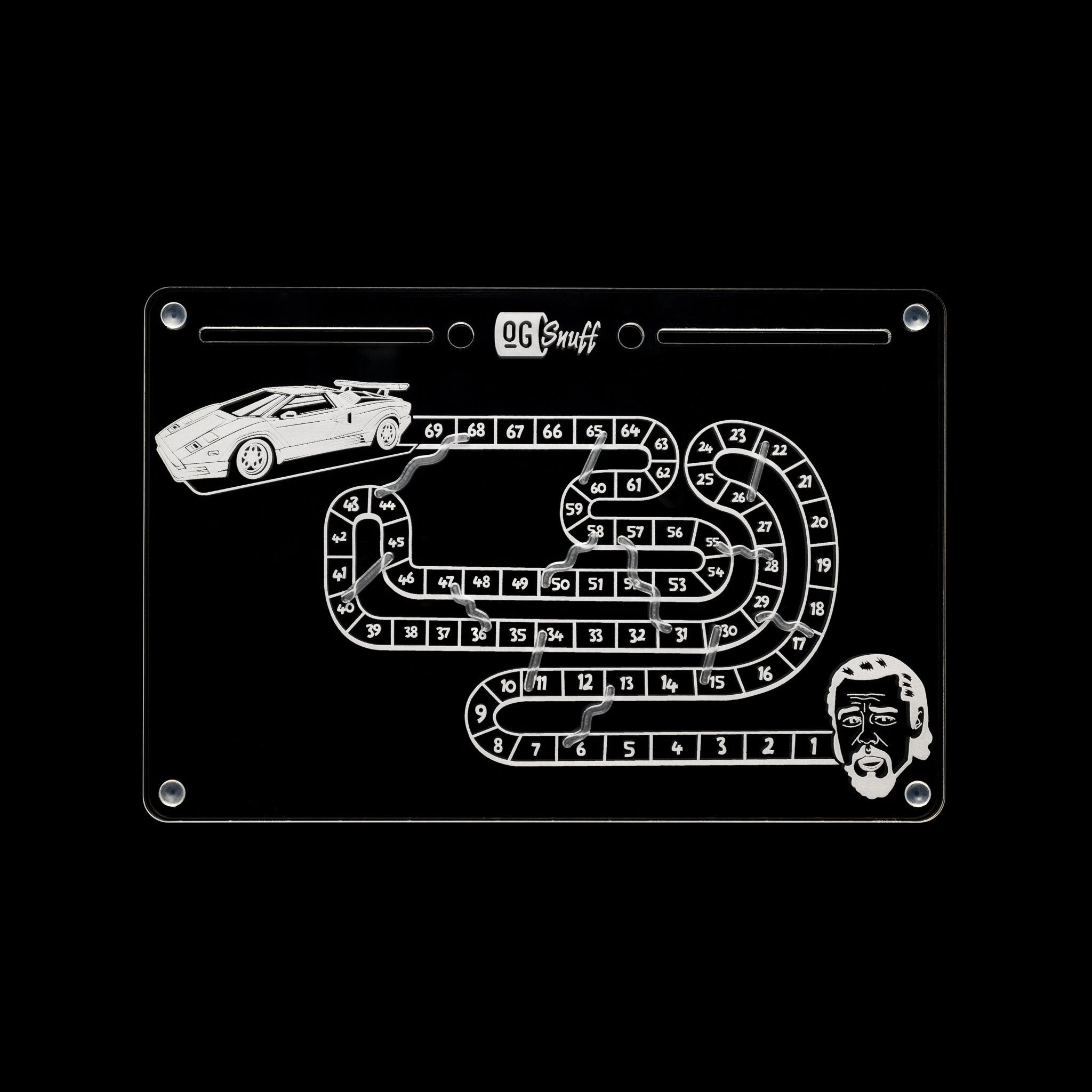 OG SNUFF – Wolf of Wall Street Snuff Board – „Snakes and Ladders“-Design – 11 Rillen -  from DieBallerei