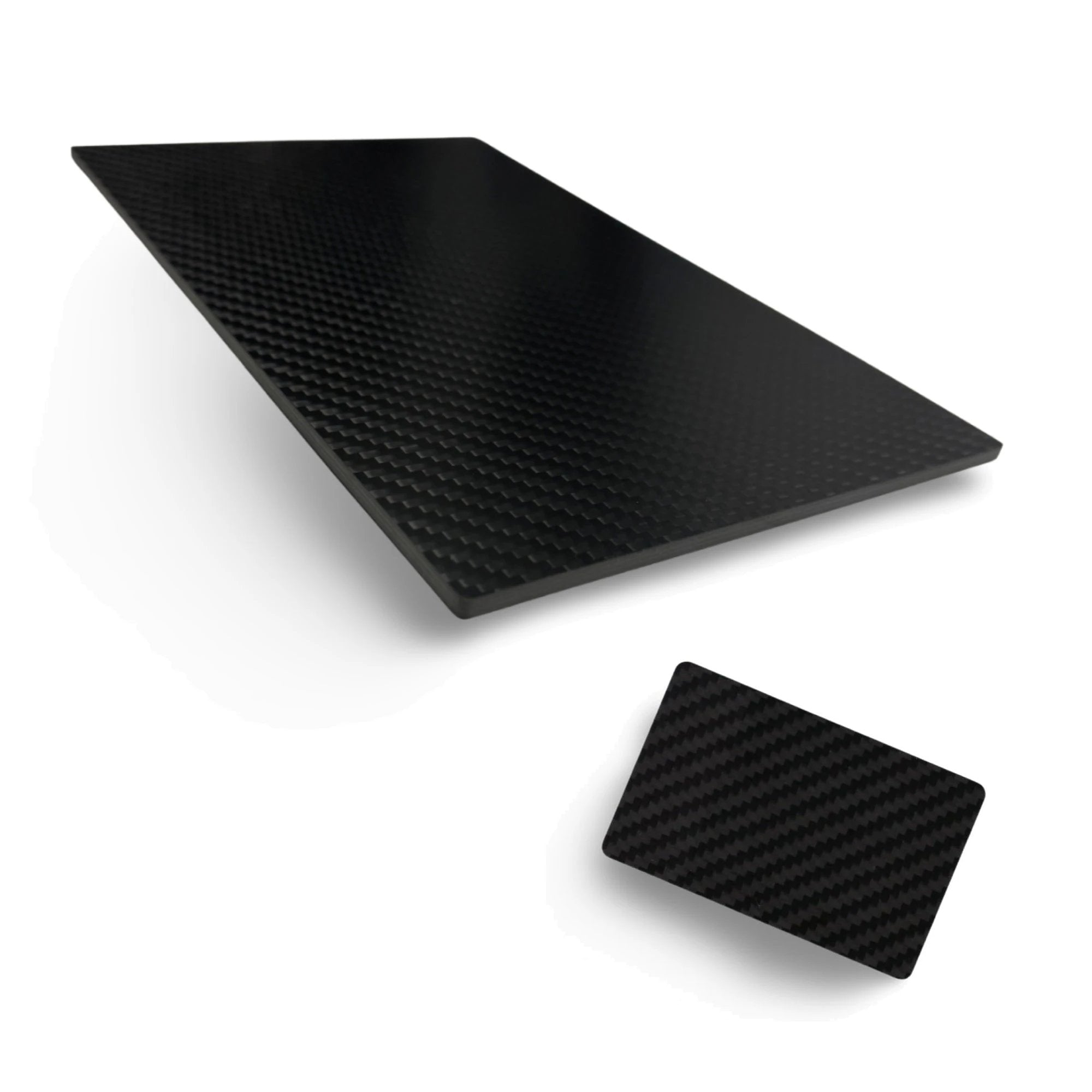 Set: Carbonfaser Unterlage (22x14cm) & Hack-Karte – Edles Design -  from DieBallerei