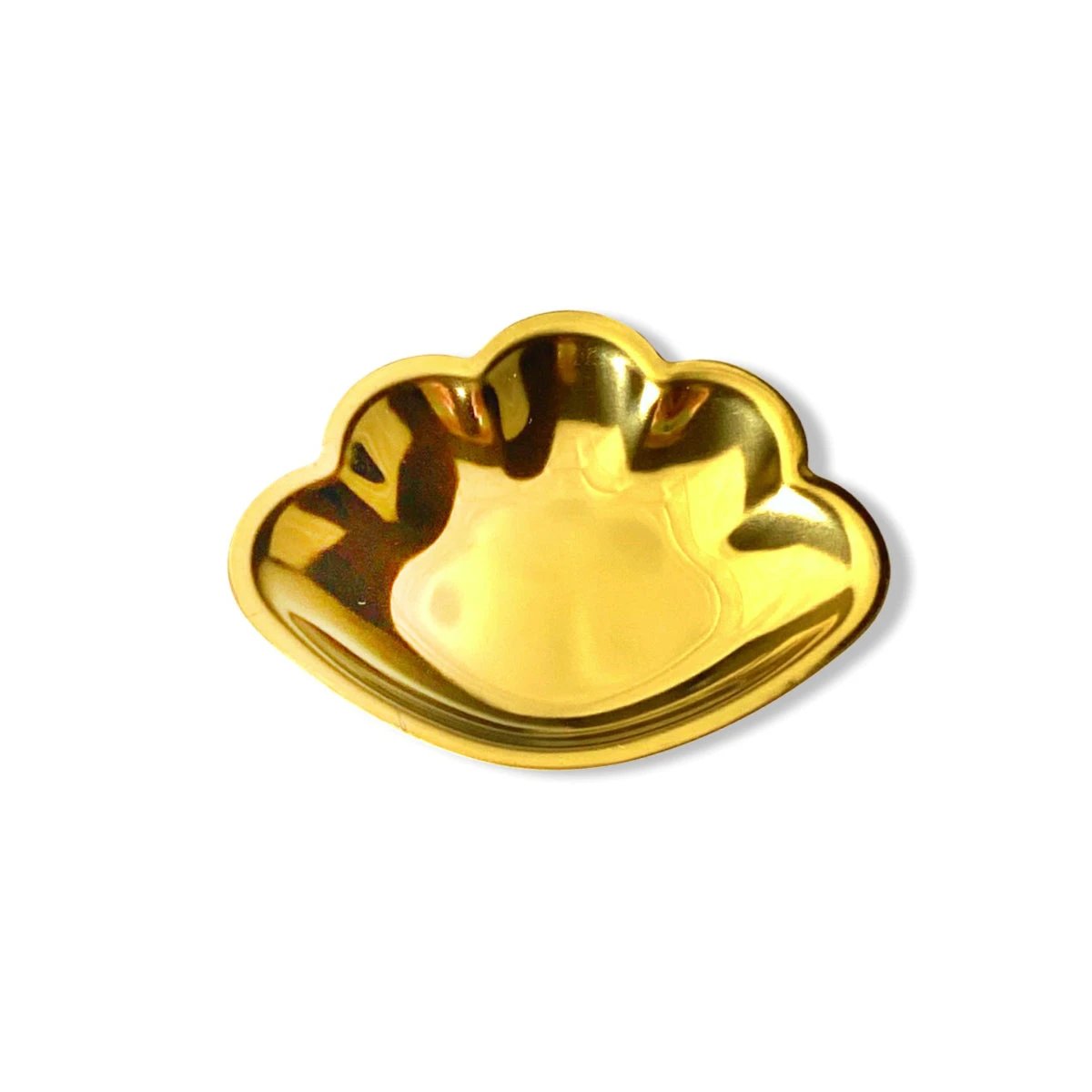 Goldene Muschel-Ziehunterlage aus Metall – Edles Design & Praktische Größe -  from DieBallerei