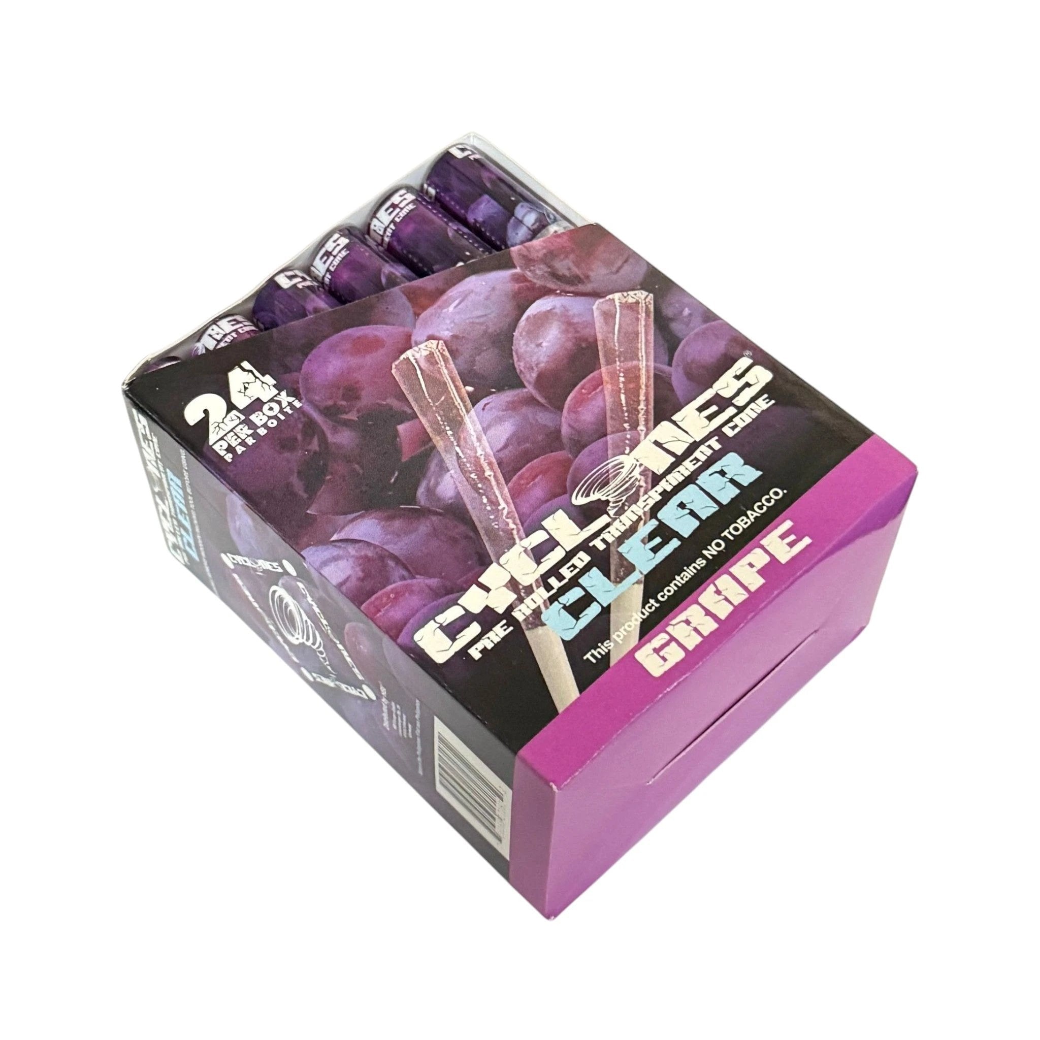 2 Cyclones CLEAR – Transparente Cones mit Traubengeschmack -  from DieBallerei