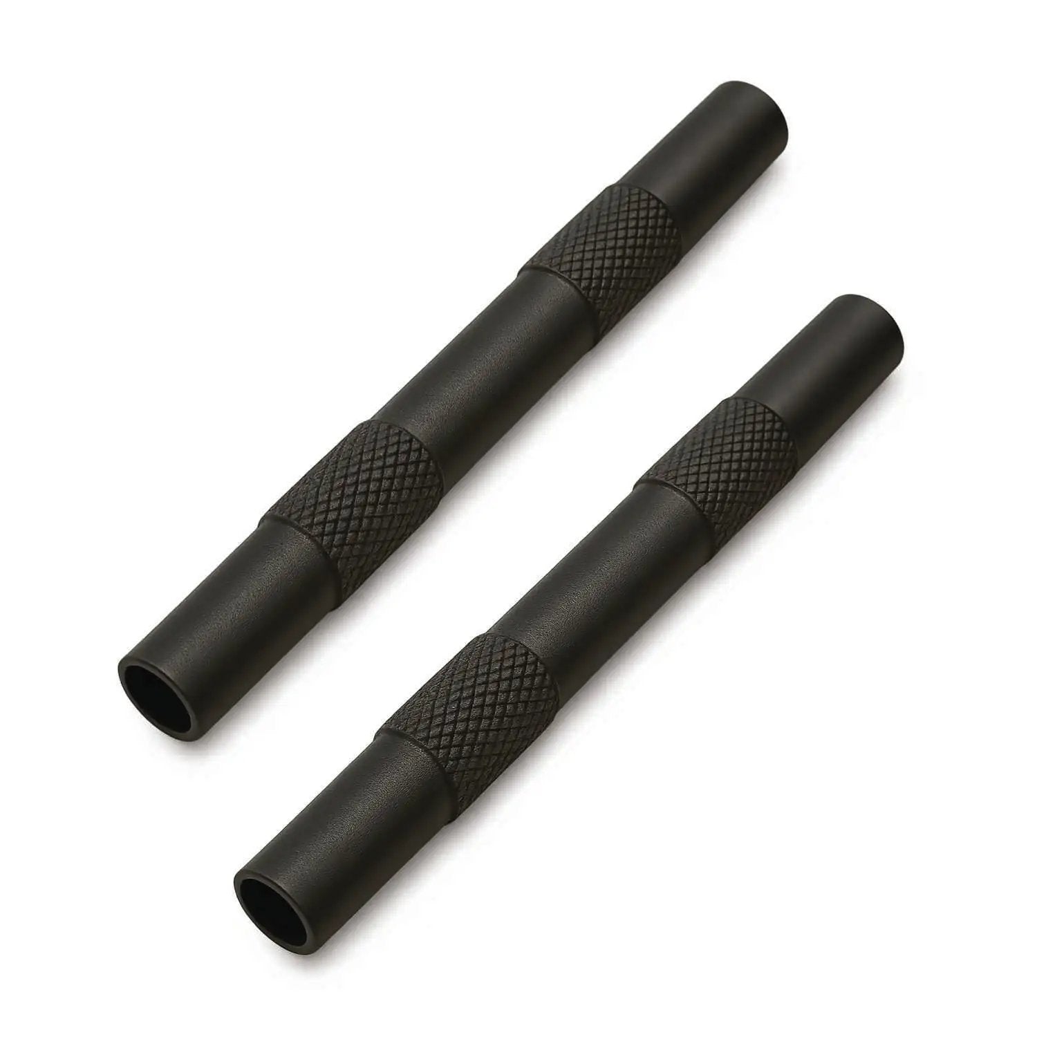 2x Zieh-Röhrchen aus Aluminium – 80mm - Matt schwarz -  from DieBallerei