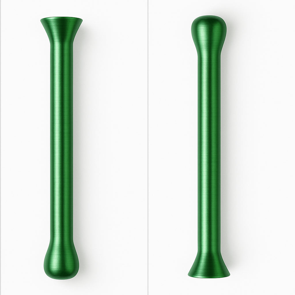 2x Ziehröhrchen – Grün (70 mm) | Kompakt & Stilvoll
