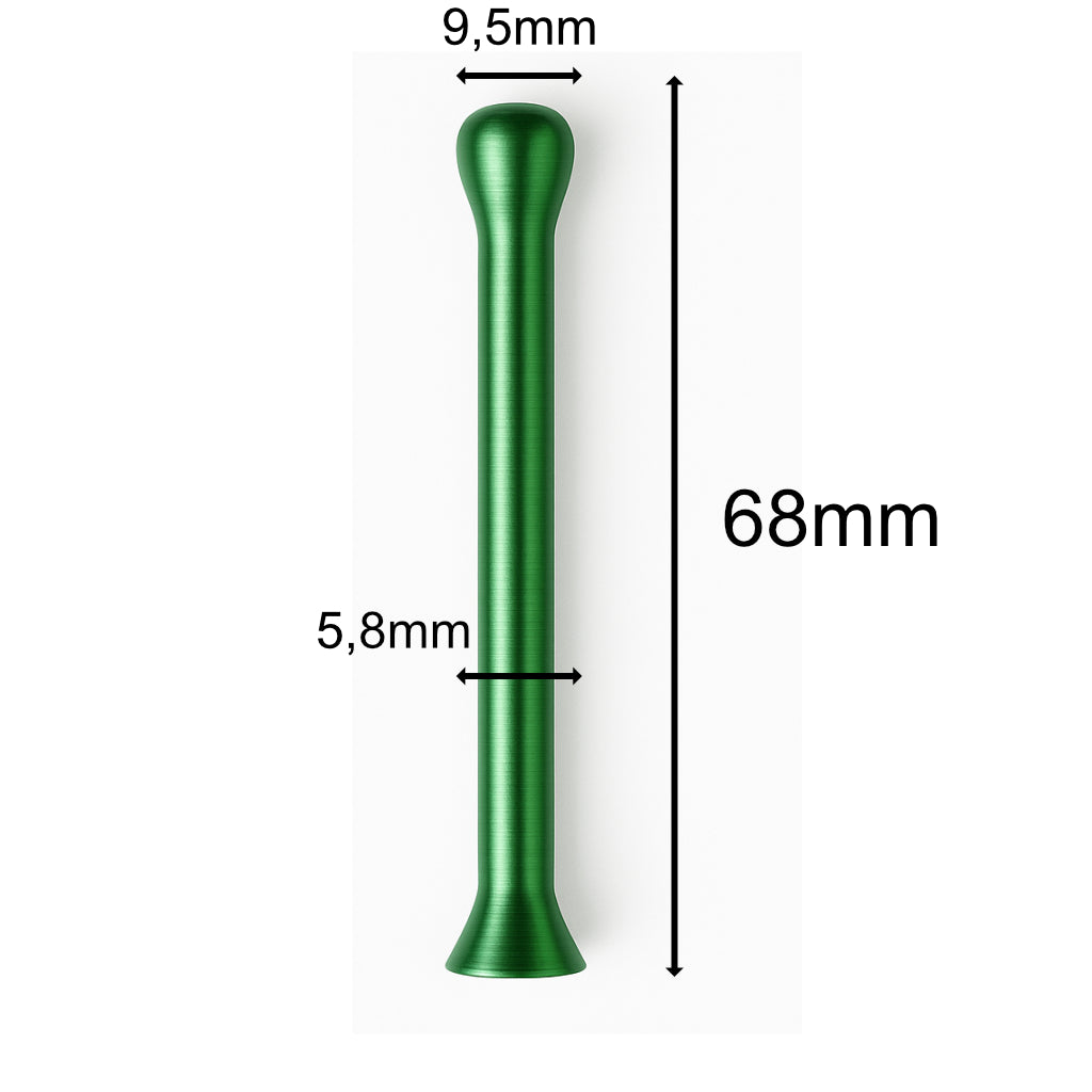 2x Ziehröhrchen – Grün (70 mm) | Kompakt & Stilvoll