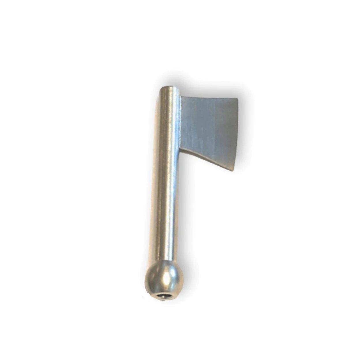 Silbernes Metall-Ziehröhrchen mit Beil-Klingenrand – Präzise & Einzigartig -  from DieBallerei