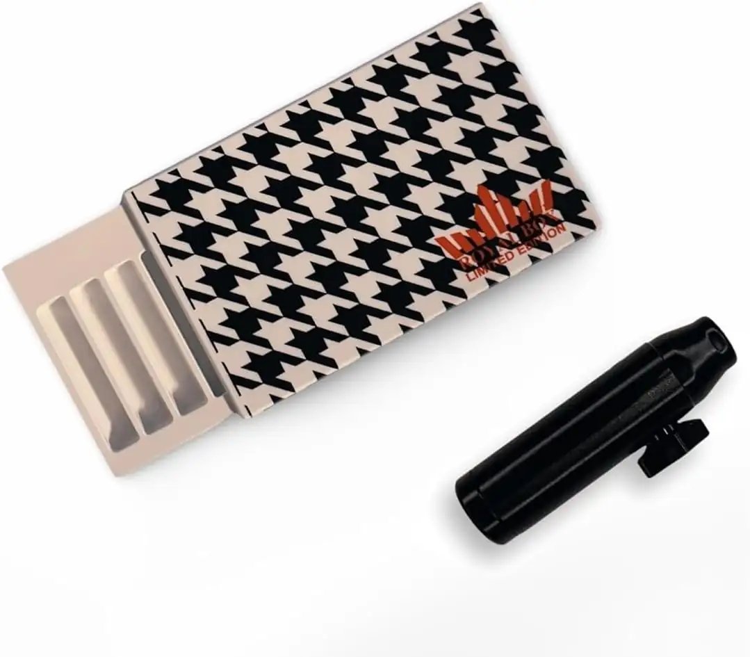 'Royal Box' Special Edition – Black & White Stoffmuster + Alu Spender -  from DieBallerei