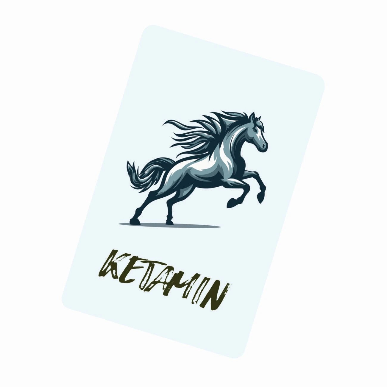 Hack-Karte „KETAMIN“ – Galopp für die Sinne -  from DieBallerei