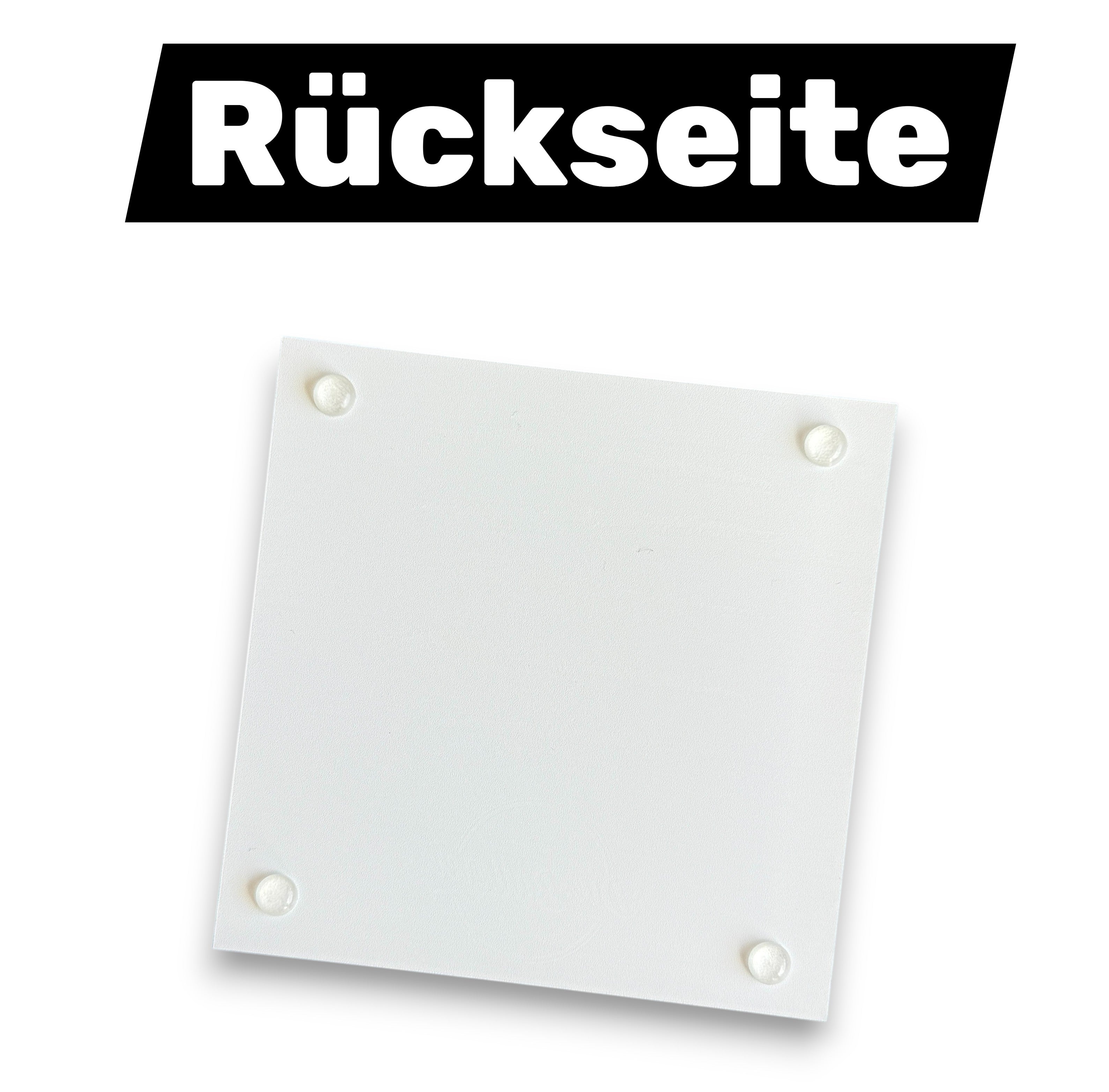 Acrylglas Platte mit „Lines“ Motiv – Hellblau (12 x 12 cm, 3 mm Stärke)