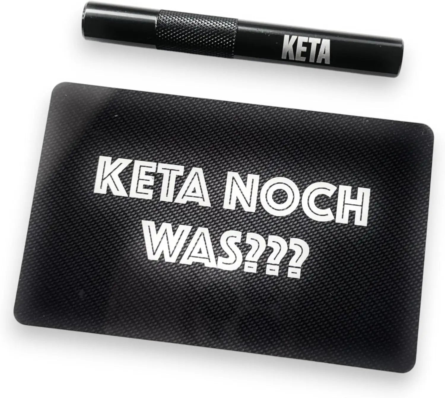 Röhrchen-Set „KETA“ – Alu-Röhrchen mit Gravur & Hack-Karte -  from DieBallerei