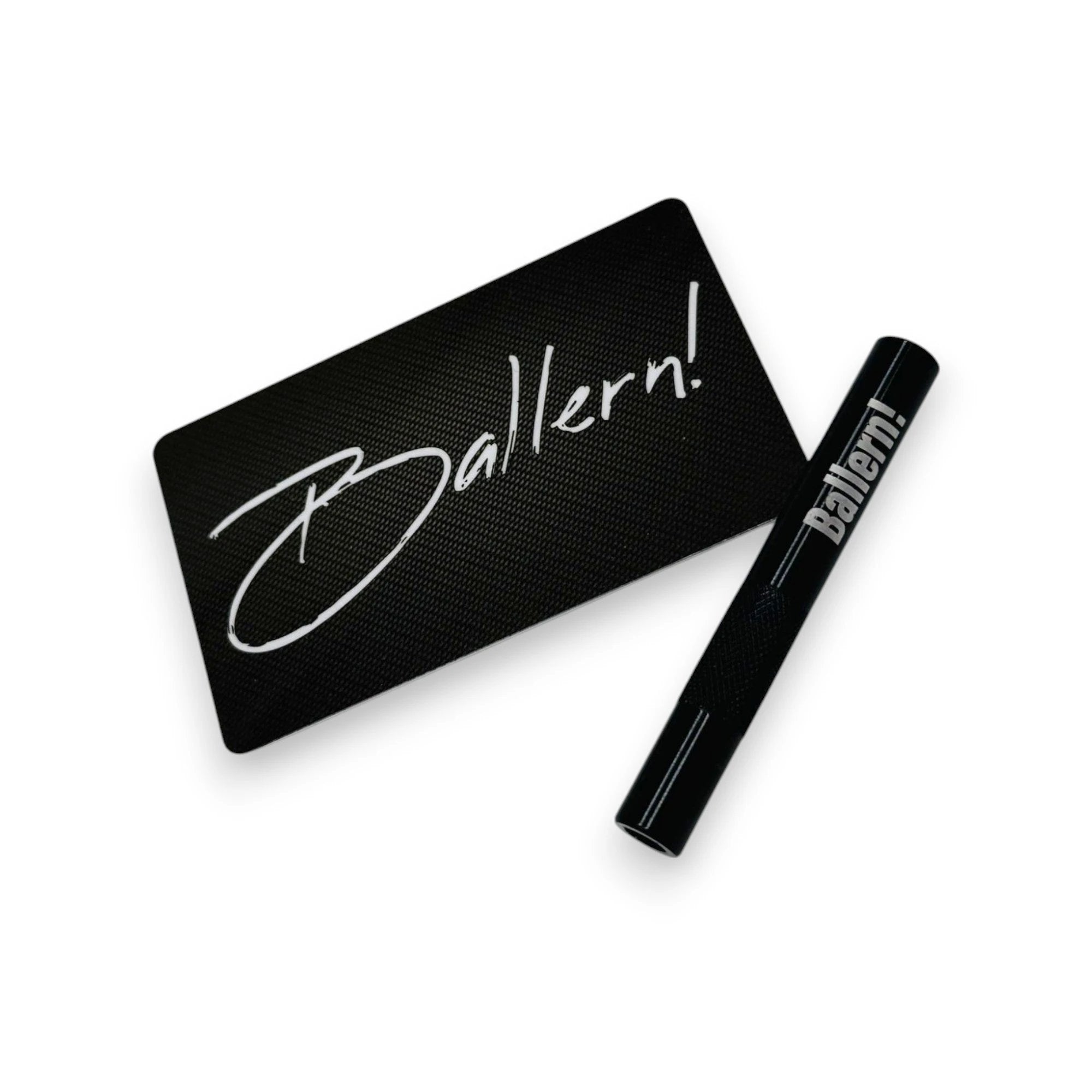 Röhrchen-Set „Ballern!“ – Alu-Röhrchen mit Gravur & Hack-Karte -  from DieBallerei