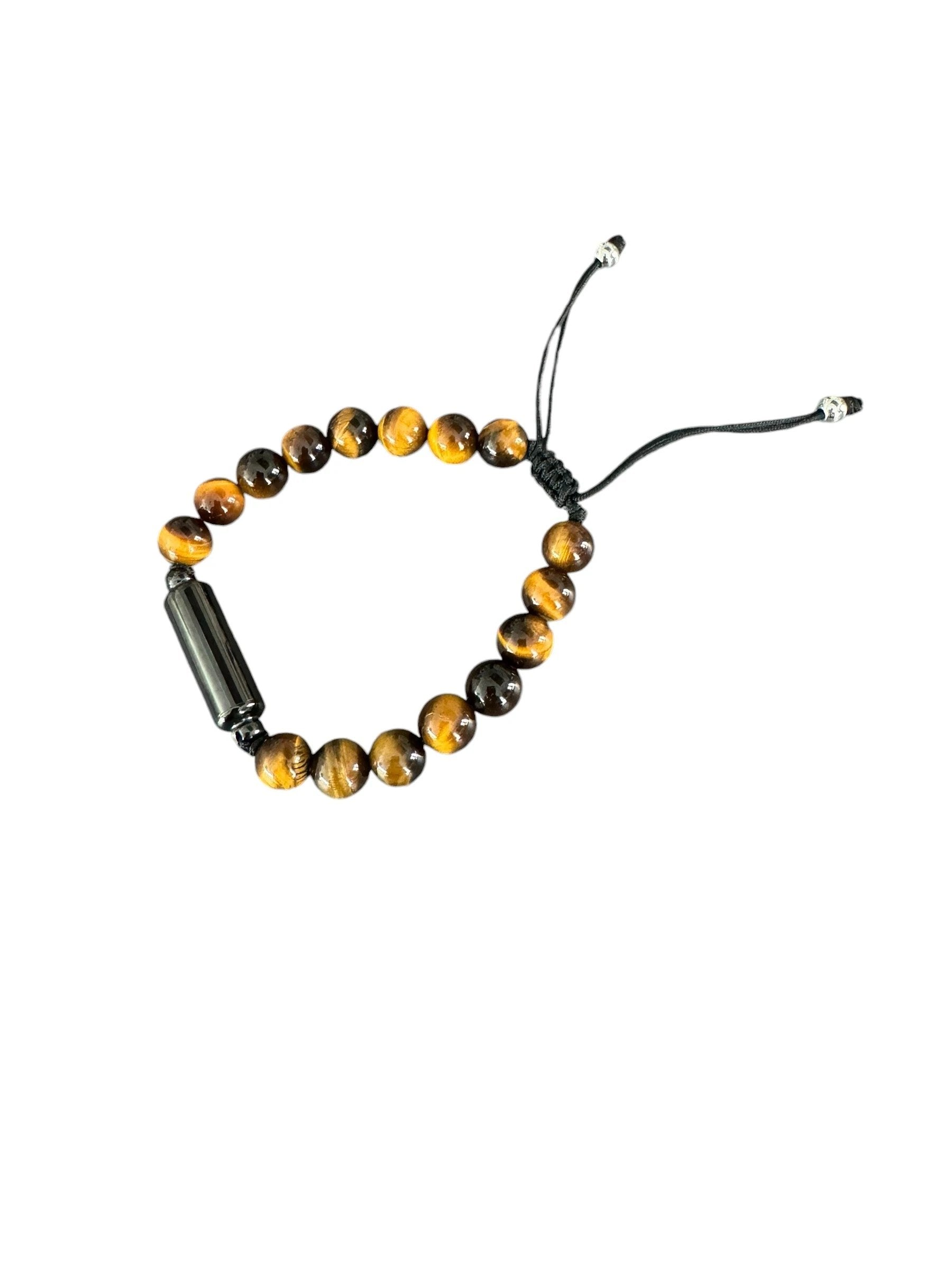 Armband Schwarz/Braun mit Versteck & Füllbarer Kapsel -  from DieBallerei