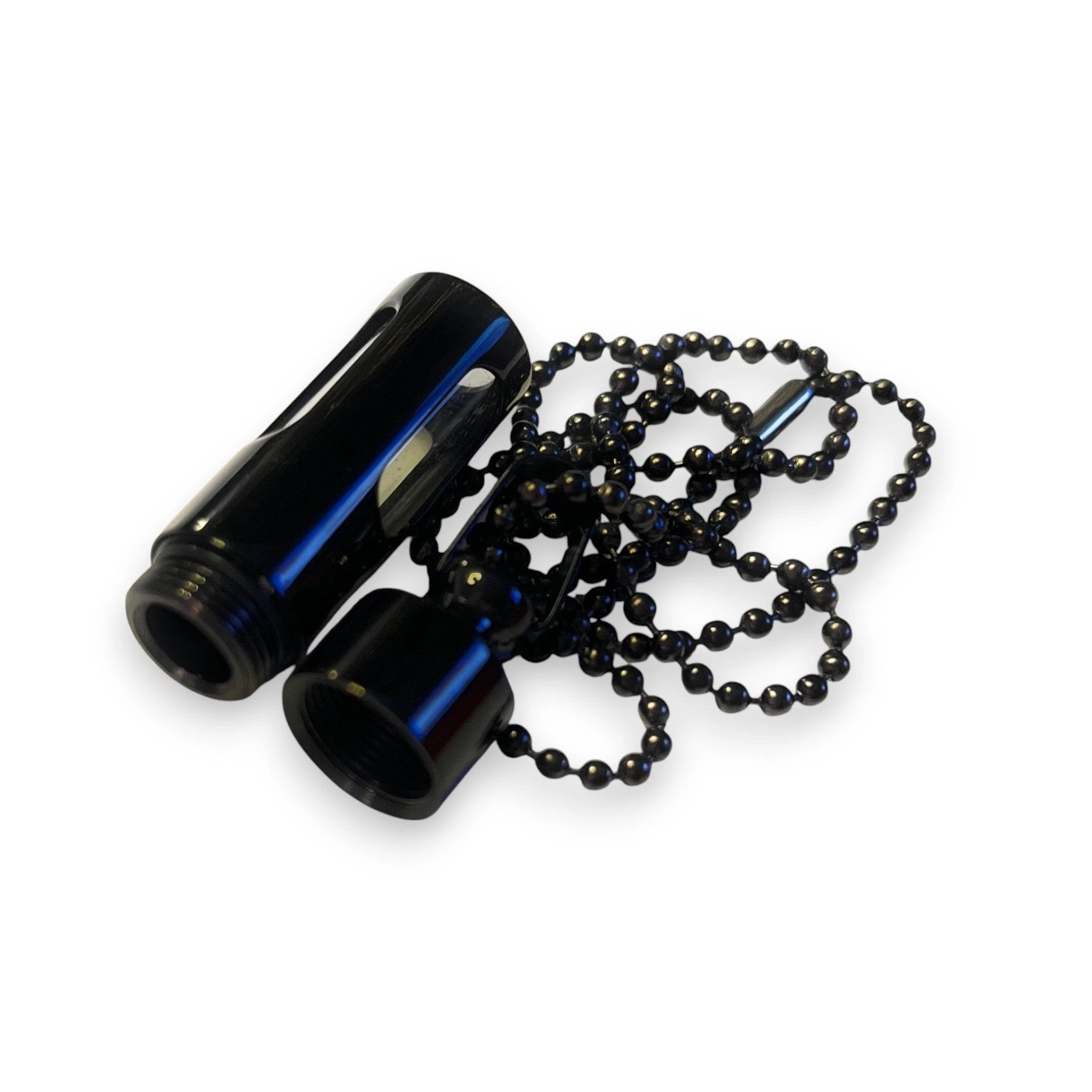 Edle Halskette mit verschließbarer Pillenbox – Schwarz Transparent -  from DieBallerei