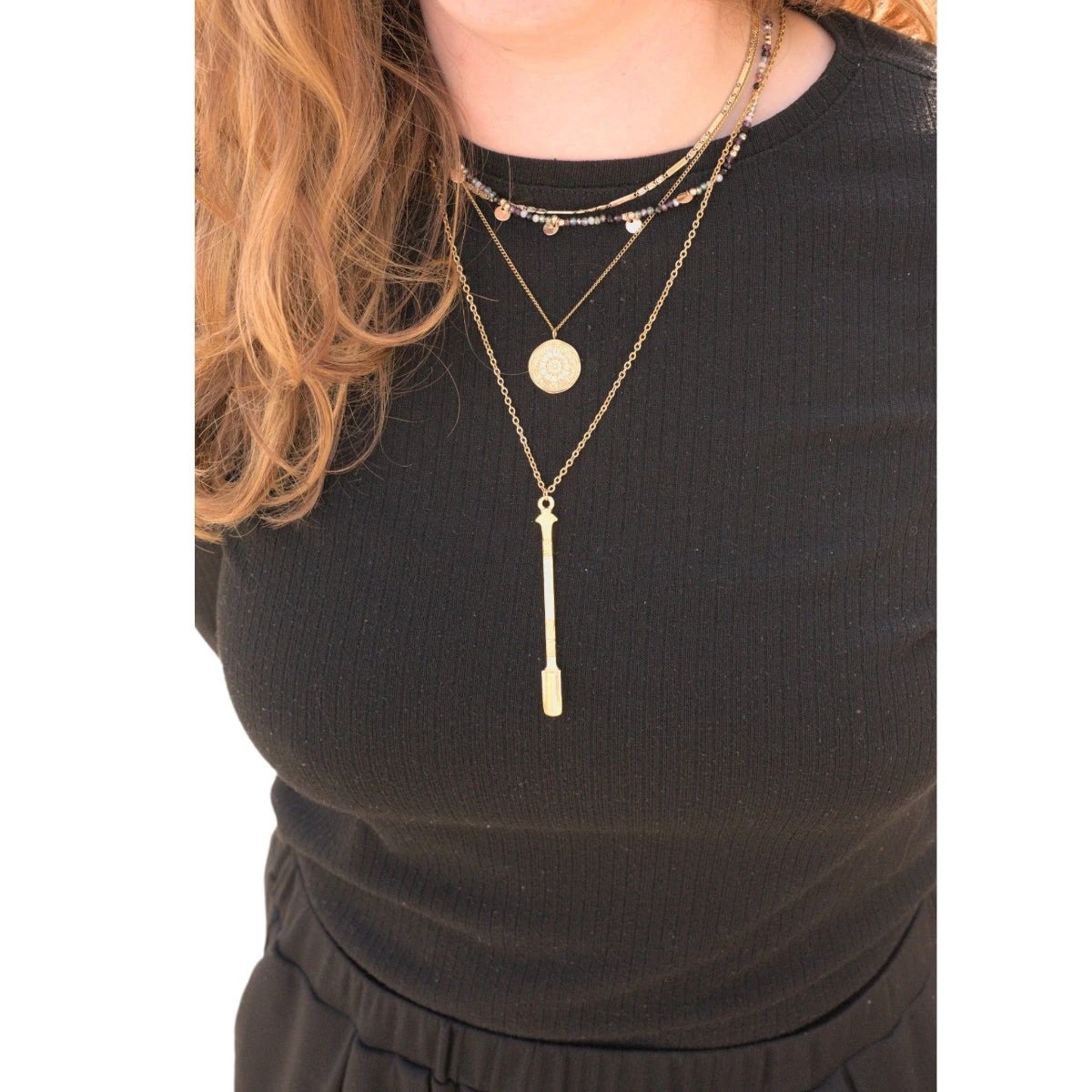 Die BALLERINA Halskette in Gold – Mit Löffel-Anhänger & Geschenkverpackung -  from DieBallerei