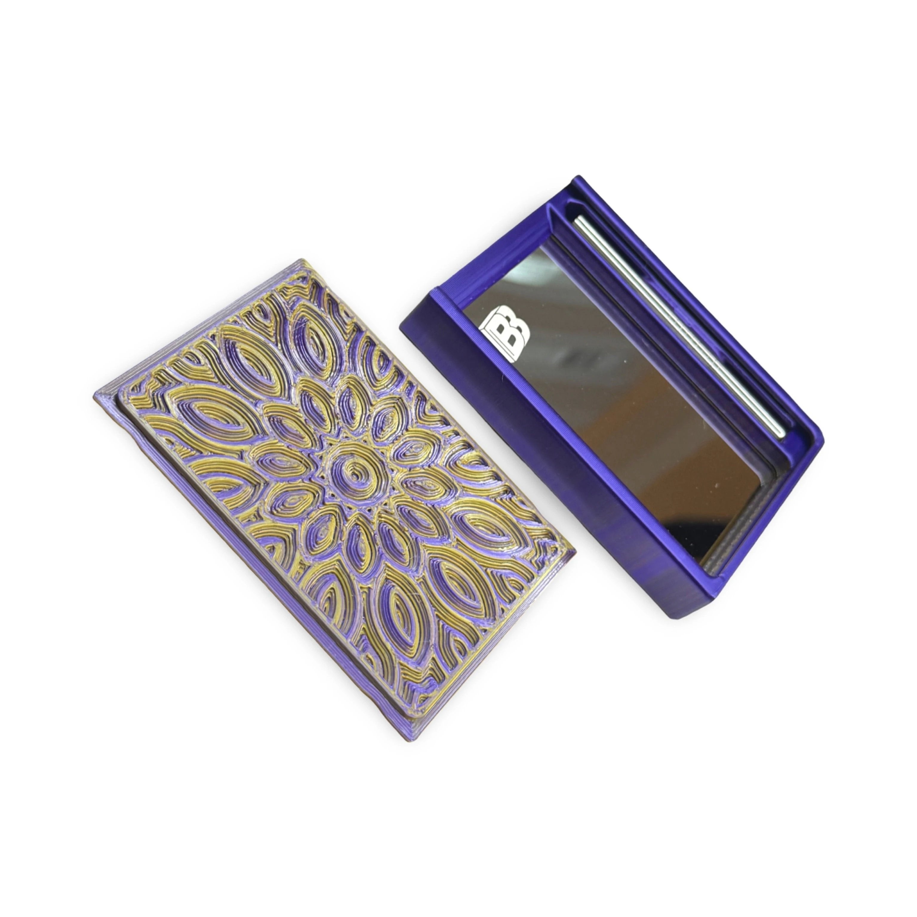 Baller-Box Infinity Blossoms Lila/Gold – inkl. Röhrchen & Karte -  from DieBallerei