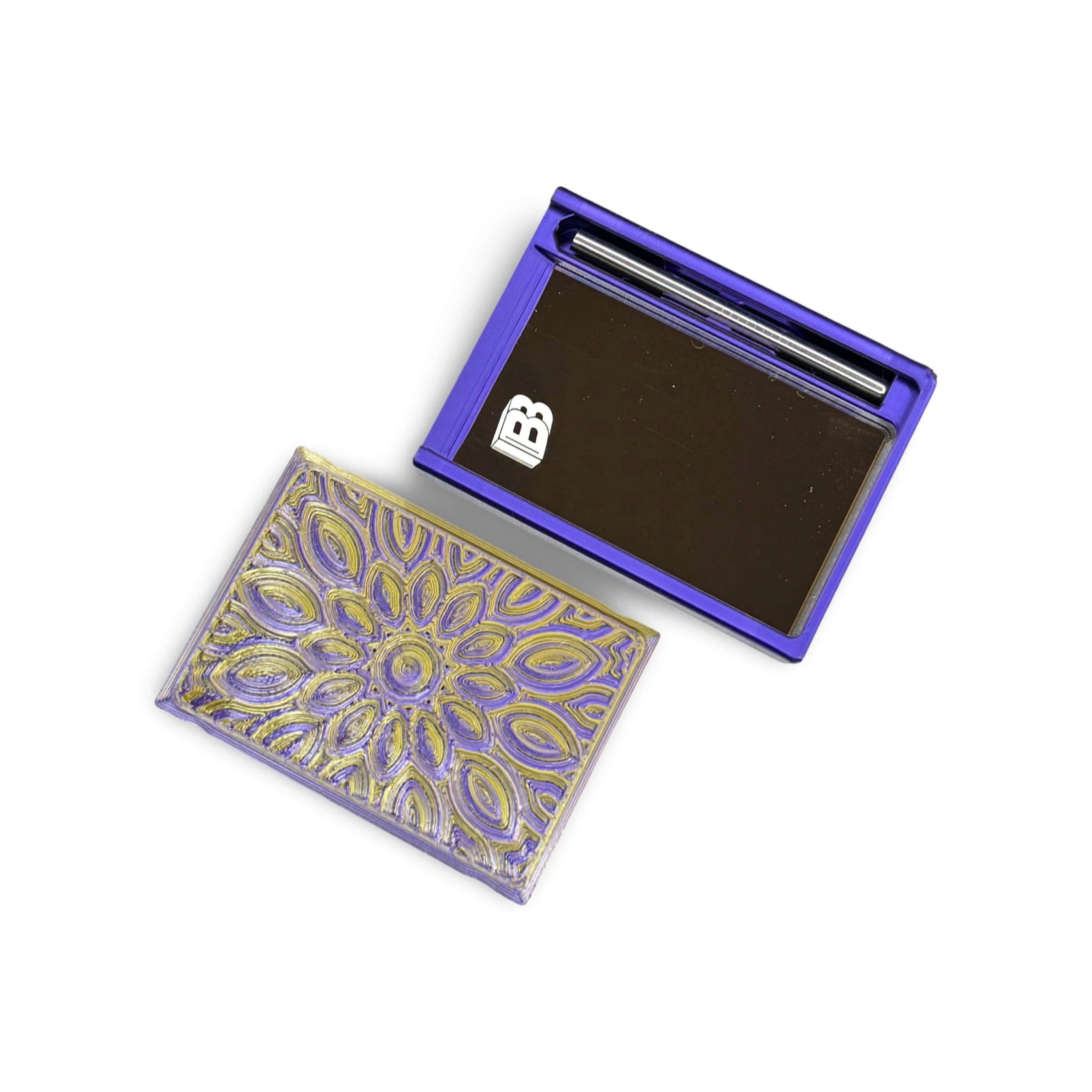 Baller-Box Infinity Blossoms Lila/Gold – inkl. Röhrchen & Karte -  from DieBallerei