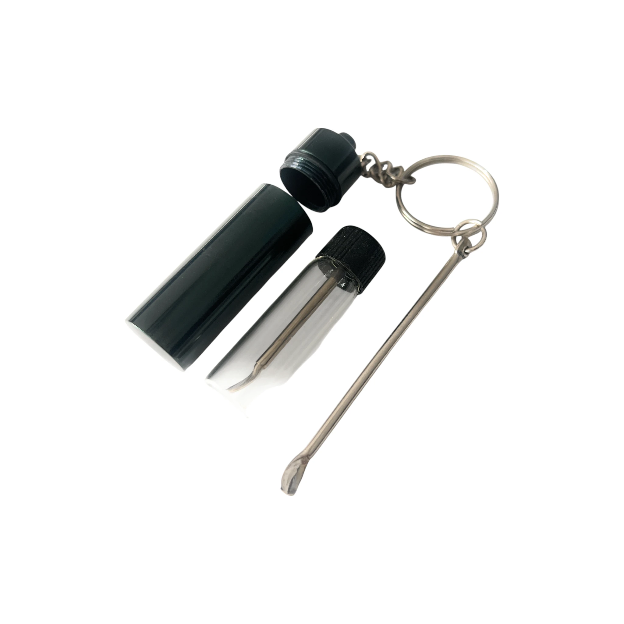 Baller-Fläschchen & Aluminium-Pillenbox Set – Praktisch & Stilvoll schwarz -  from DieBallerei