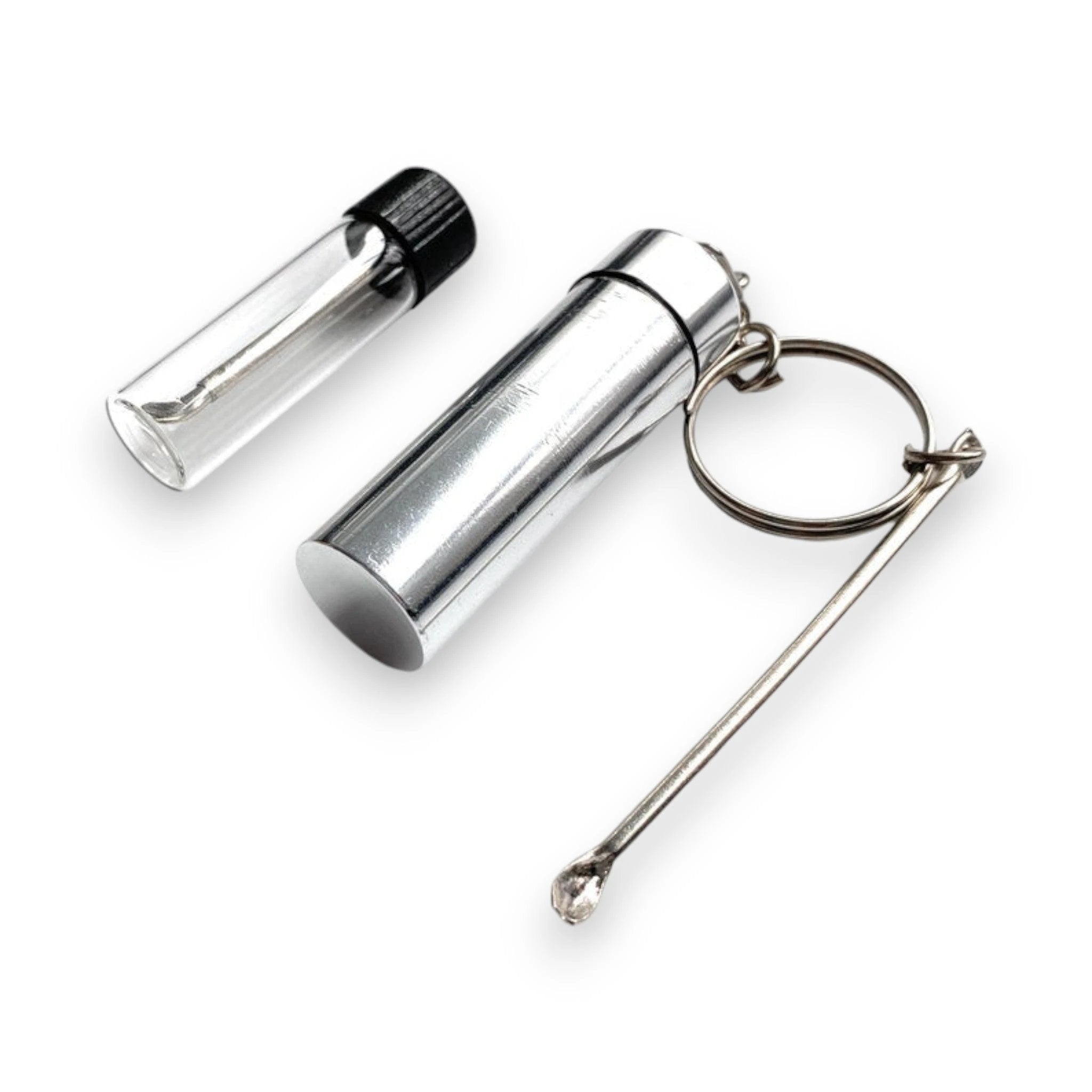 Baller-Fläschchen mit Teleskoplöffel + Aufbewahrungsbox mit Anhänger und Löffel -  from DieBallerei