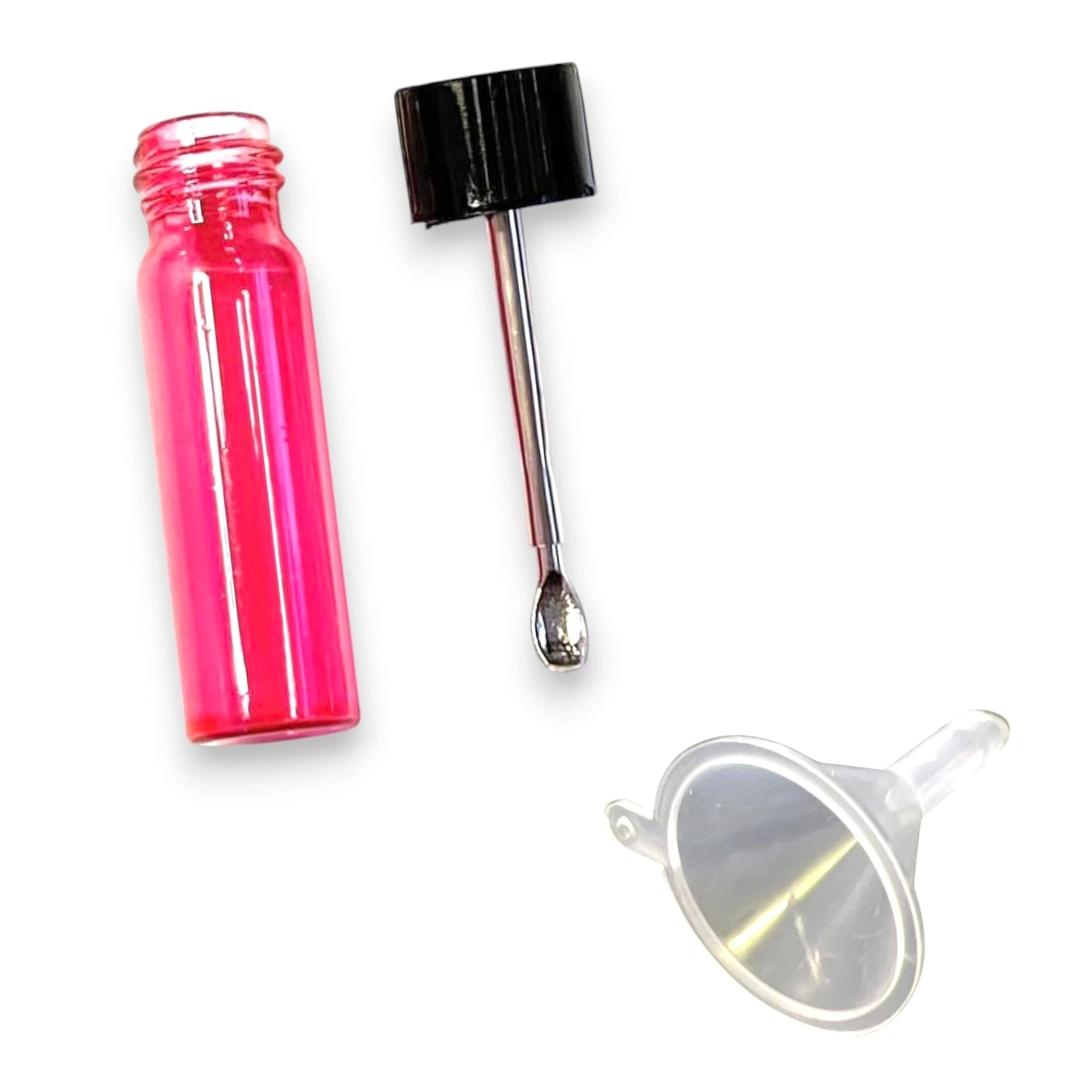 Baller-Fläschchen mit Teleskoplöffel & Mini-Trichter – Magenta/Pink -  from DieBallerei