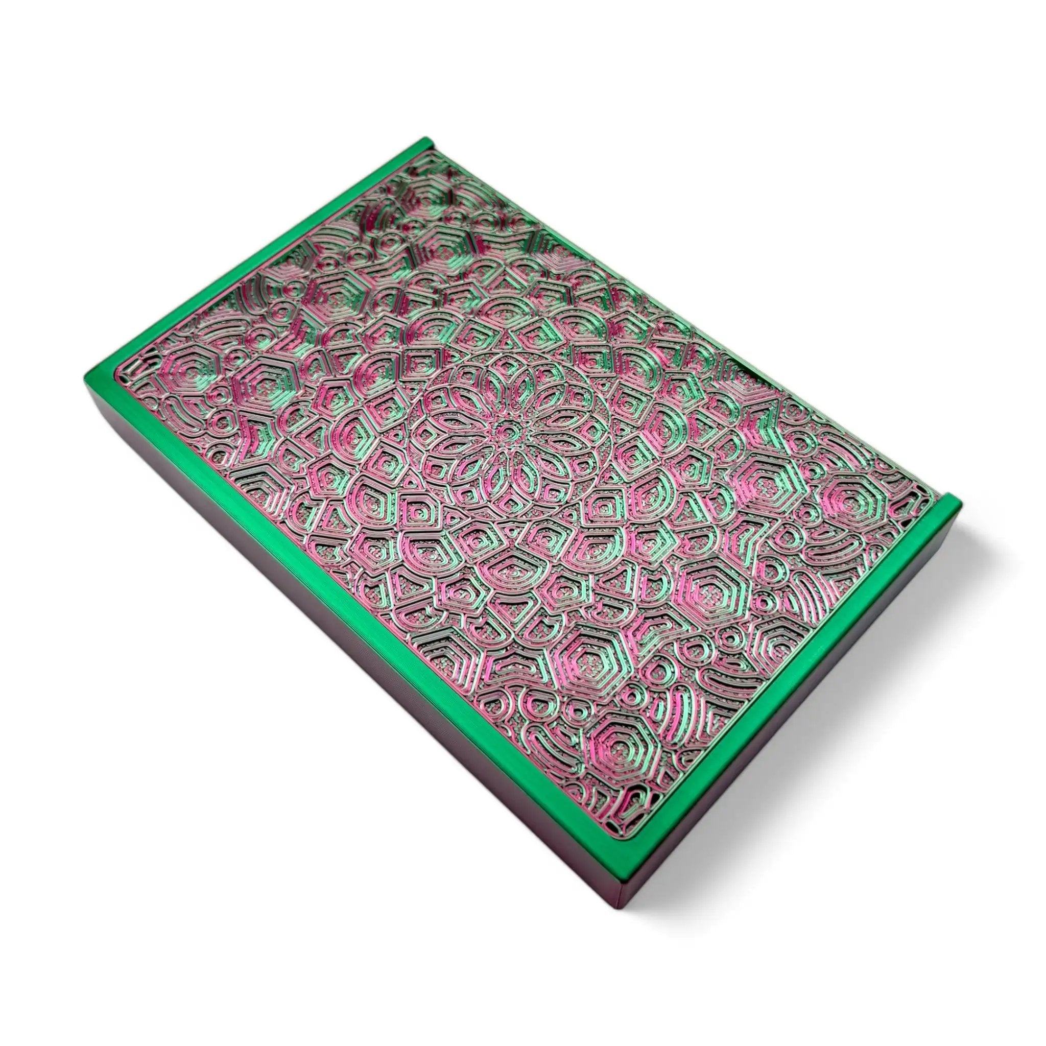 Baller-Box XL Everlasting Fractals inkl. integriertem Spiegel, 2x Röhrchen und Hack-Karten Rot / Grün -  from DieBallerei