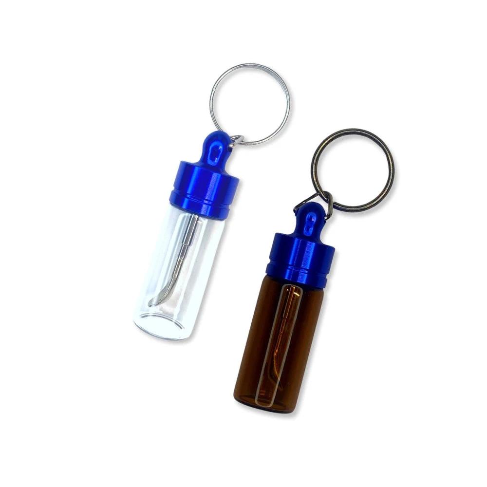 Praktischer Spender mit Teleskoplöffel & Schlüsselanhänger – Blau -  from DieBallerei