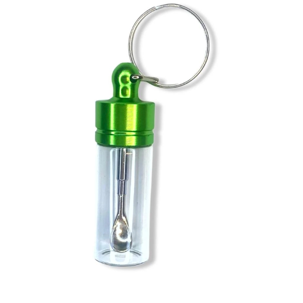 Praktischer Spender mit Teleskoplöffel & Schlüsselanhänger – Grün -  from DieBallerei