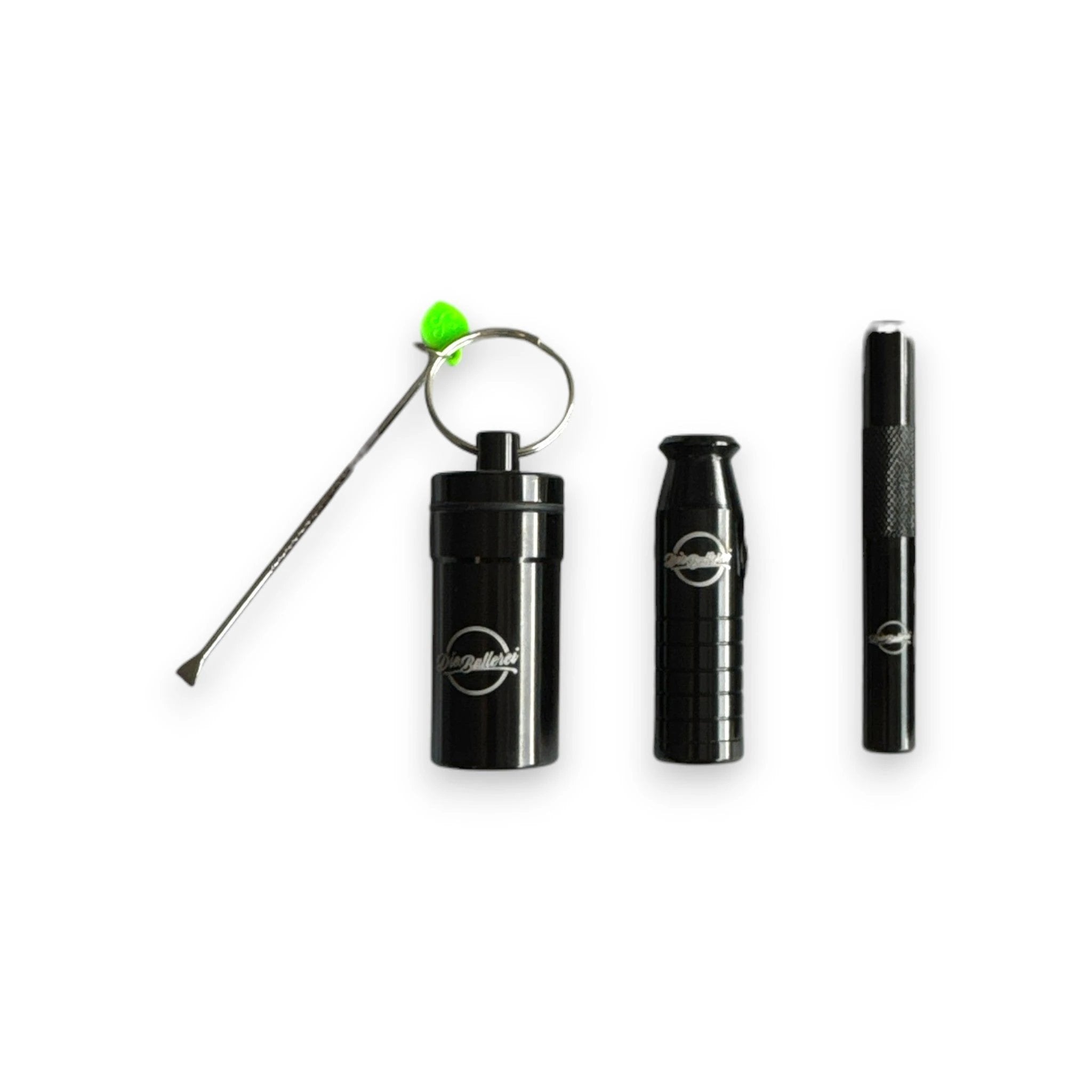 Ballerset - Dosierer, Ziehröhrchen & Aufbewahrungsbox mit Löffel – Schwarz -  from DieBallerei