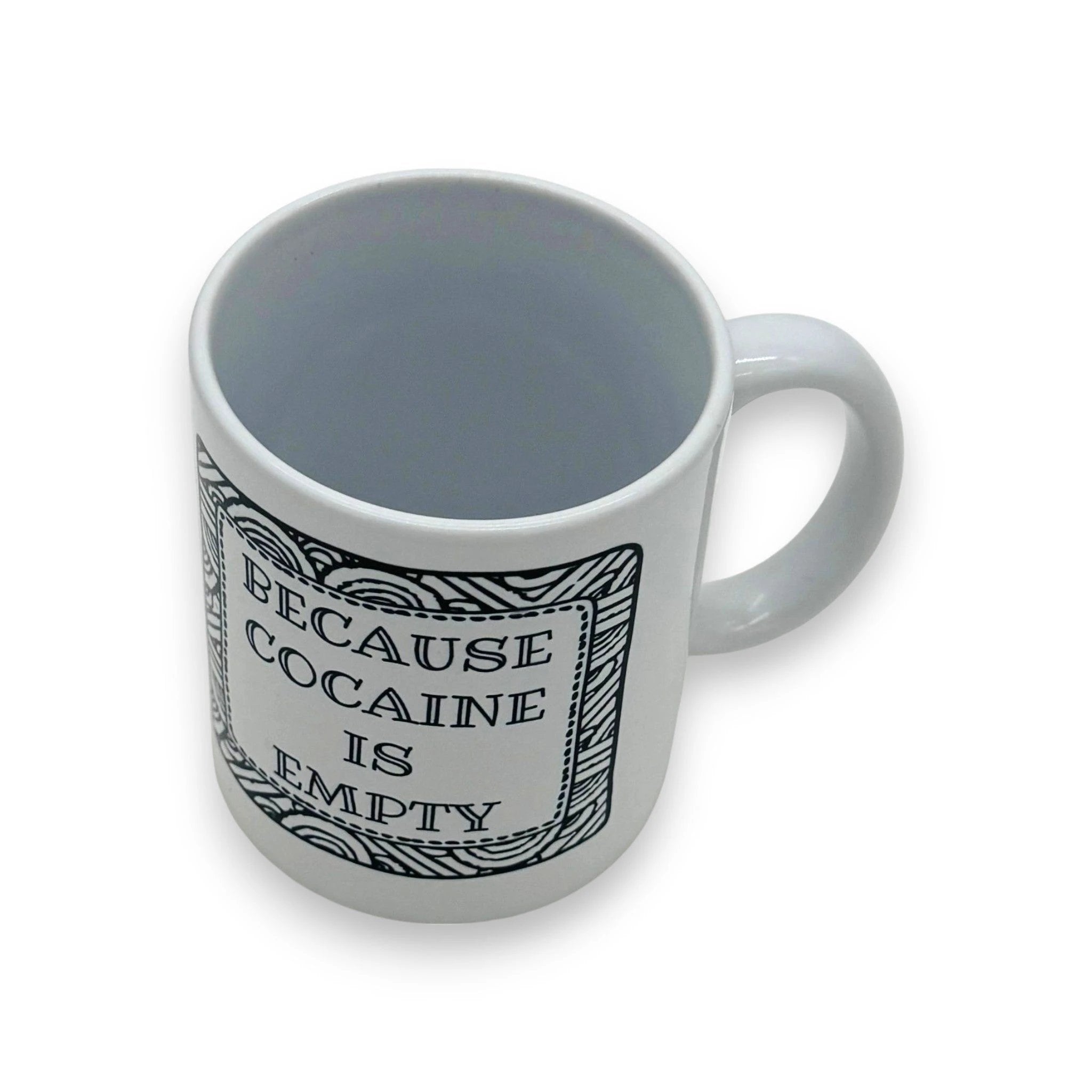 Lustige Tasse „Because Cocaine is Empty“ V3 -  from DieBallerei