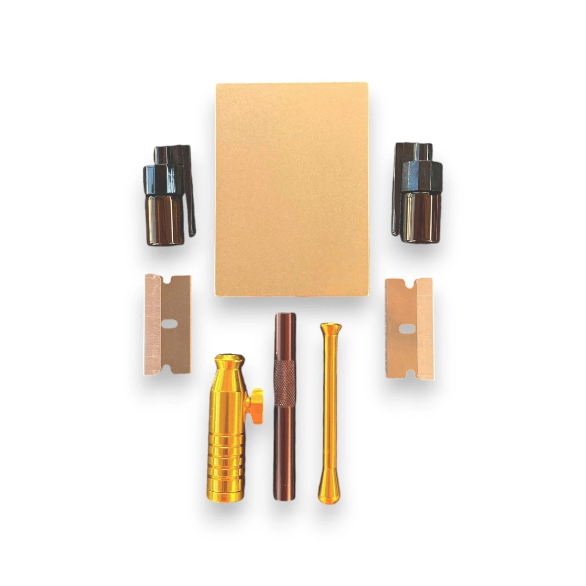 Set "Spiegel Gold/Braun" – Stilvoll, Praktisch & Immer Griffbereit -  from DieBallerei