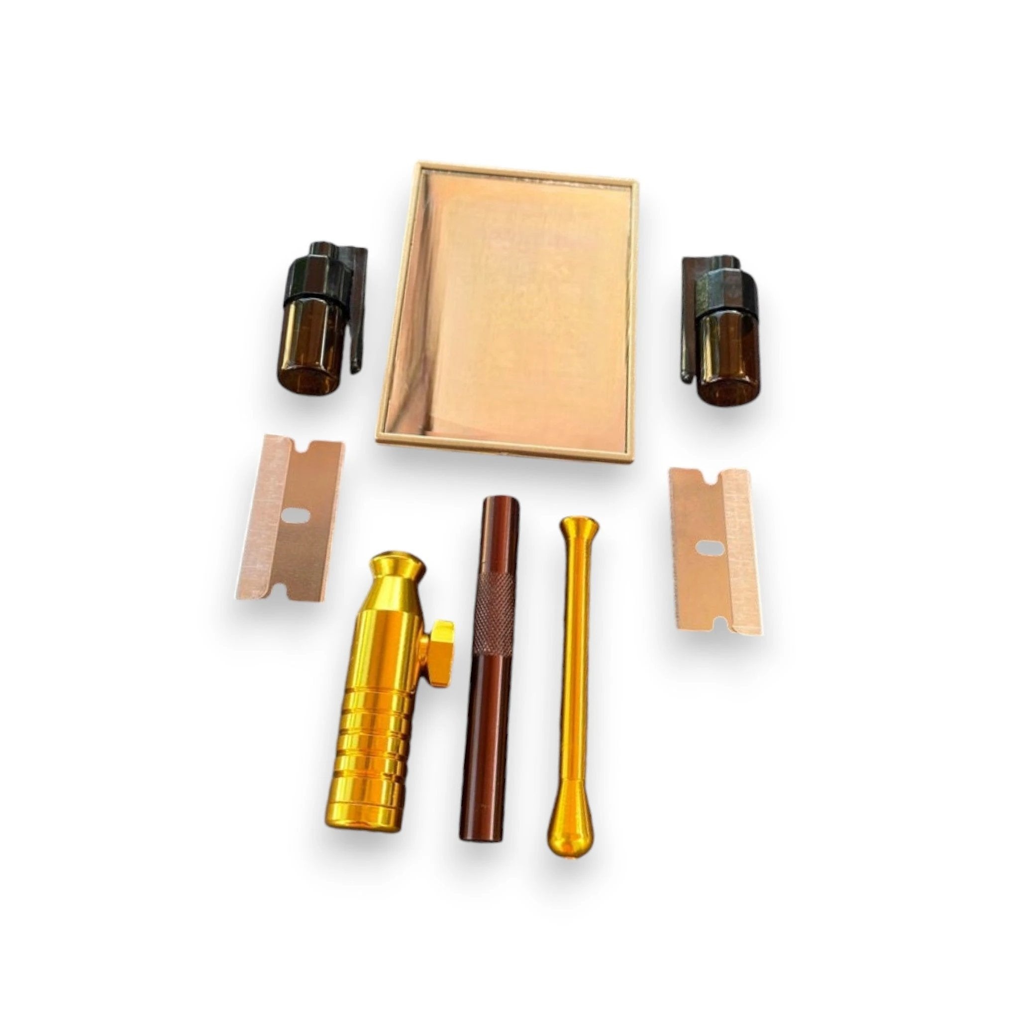 Set "Spiegel Gold/Braun" – Stilvoll, Praktisch & Immer Griffbereit -  from DieBallerei