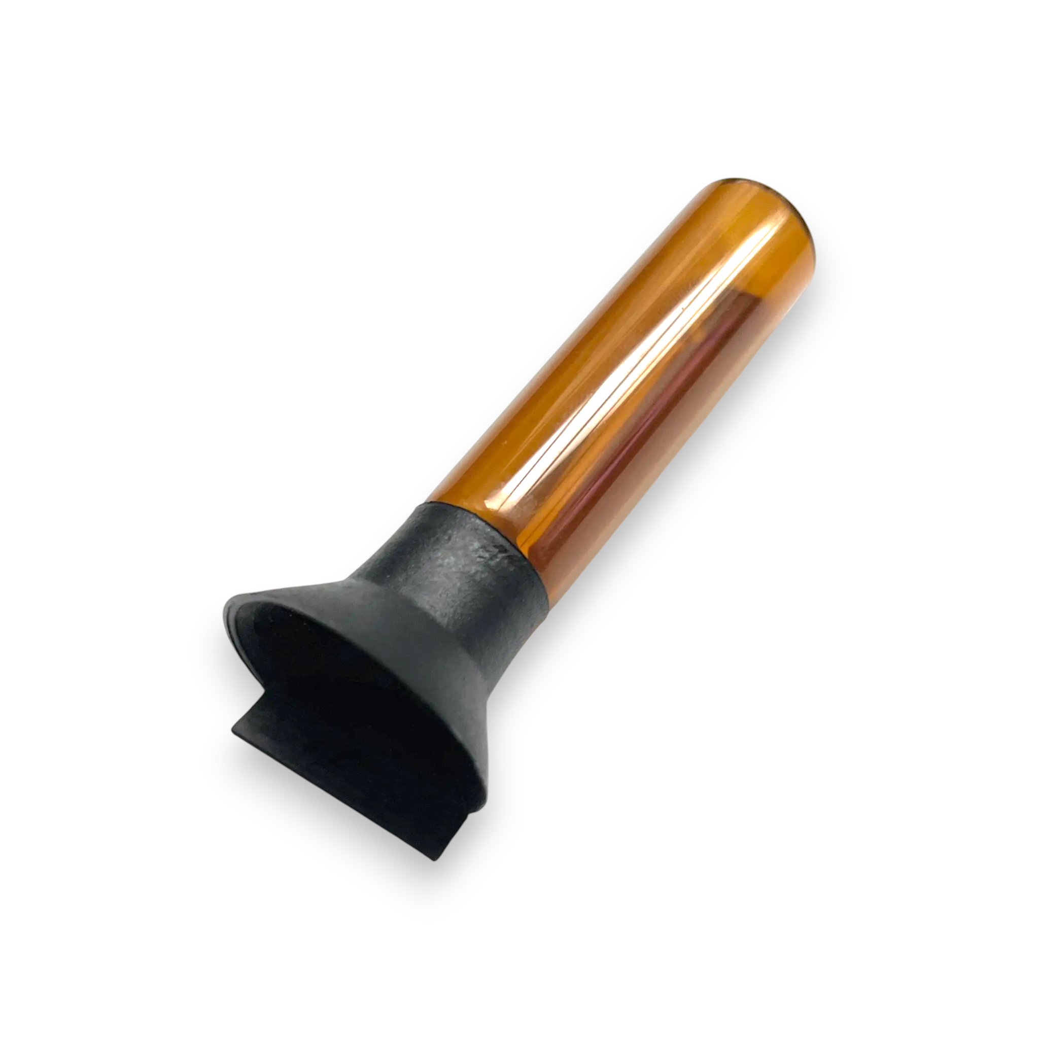 Braunes Glasfläschchen (5,8 cm) mit Schraubdeckel & Befüllhilfe