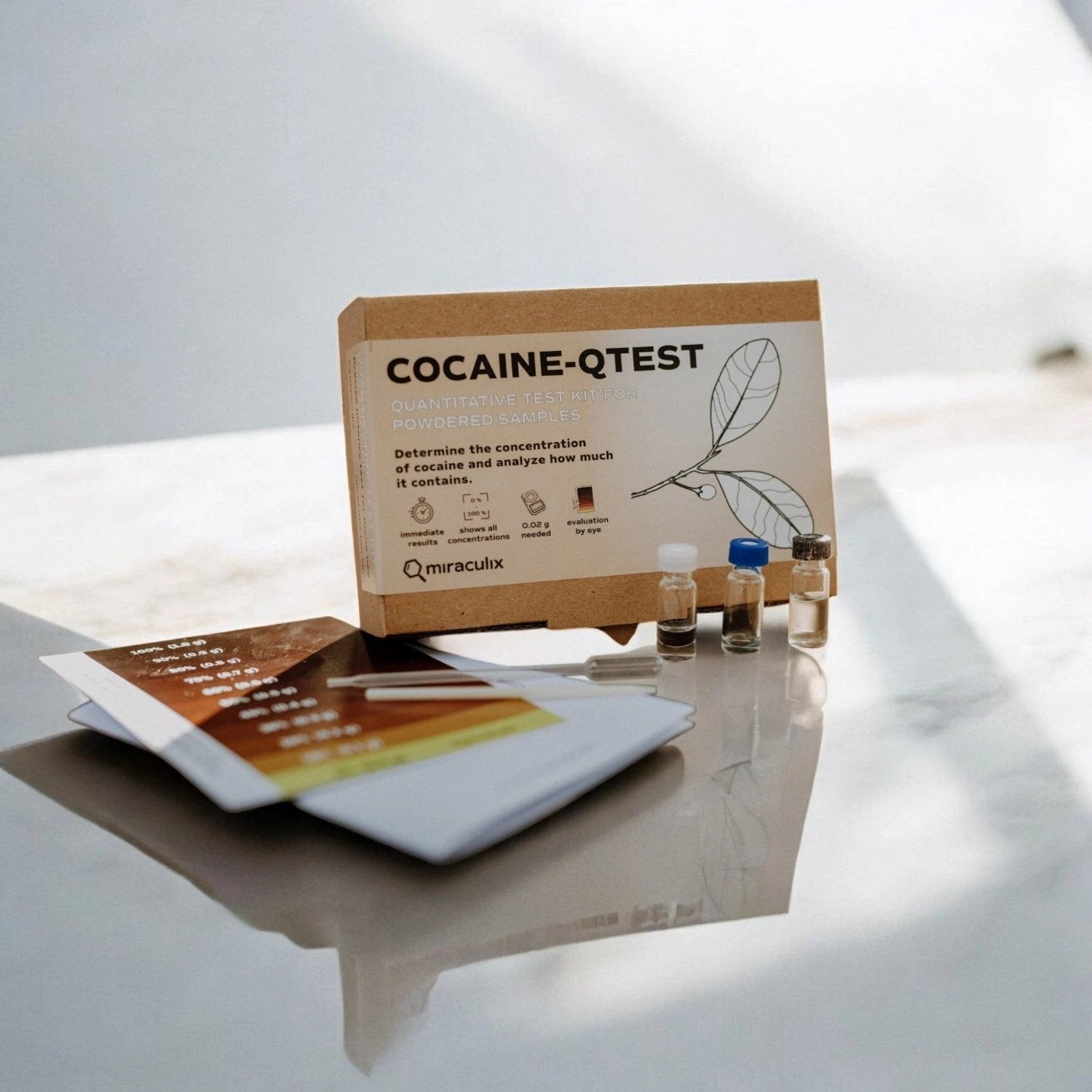 COCAINE QTEST Kokain Potency Test Kit – Schnelle & präzise Analyse von Miraculix -  from DieBallerei