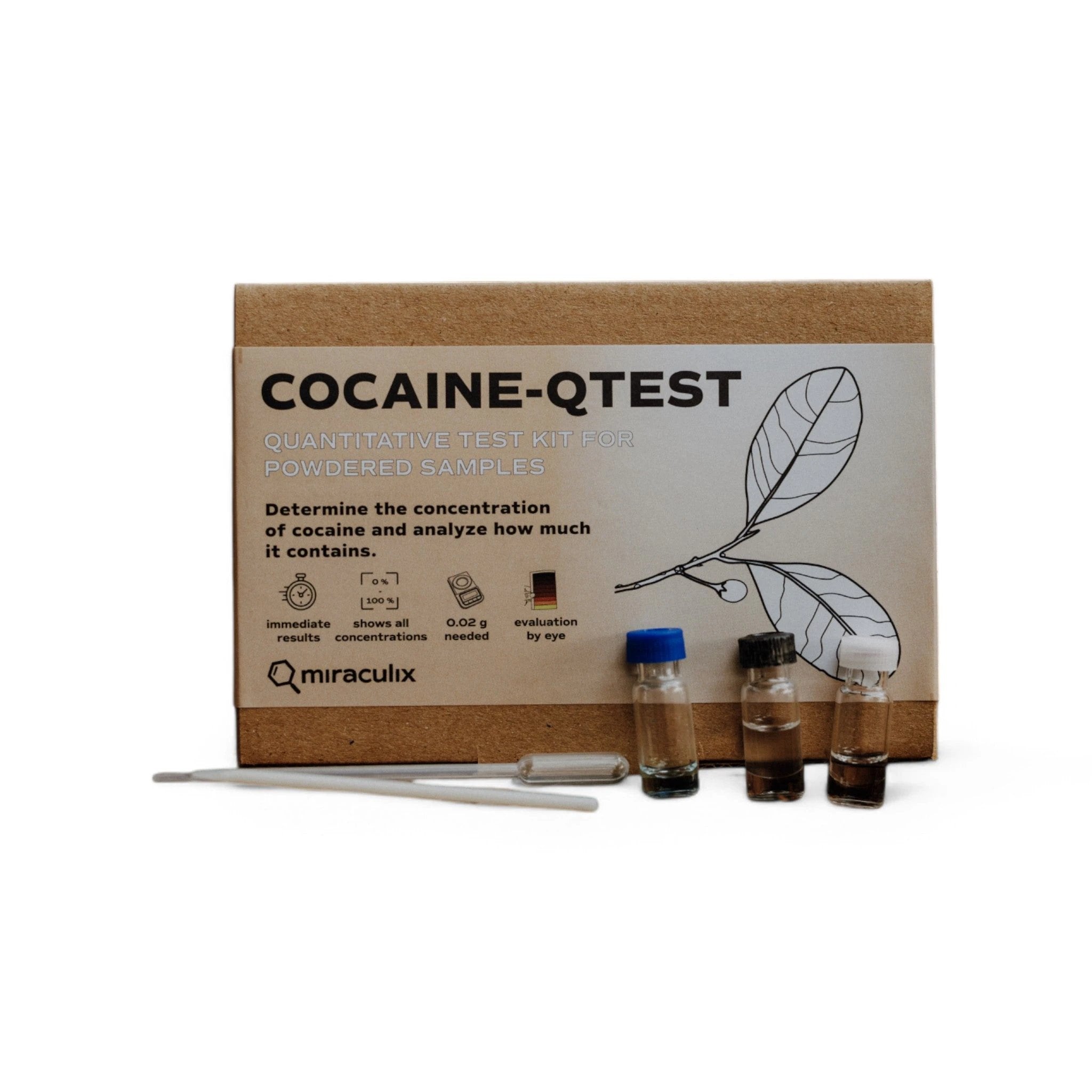 COCAINE QTEST Kokain Potency Test Kit – Schnelle & präzise Analyse von Miraculix -  from DieBallerei