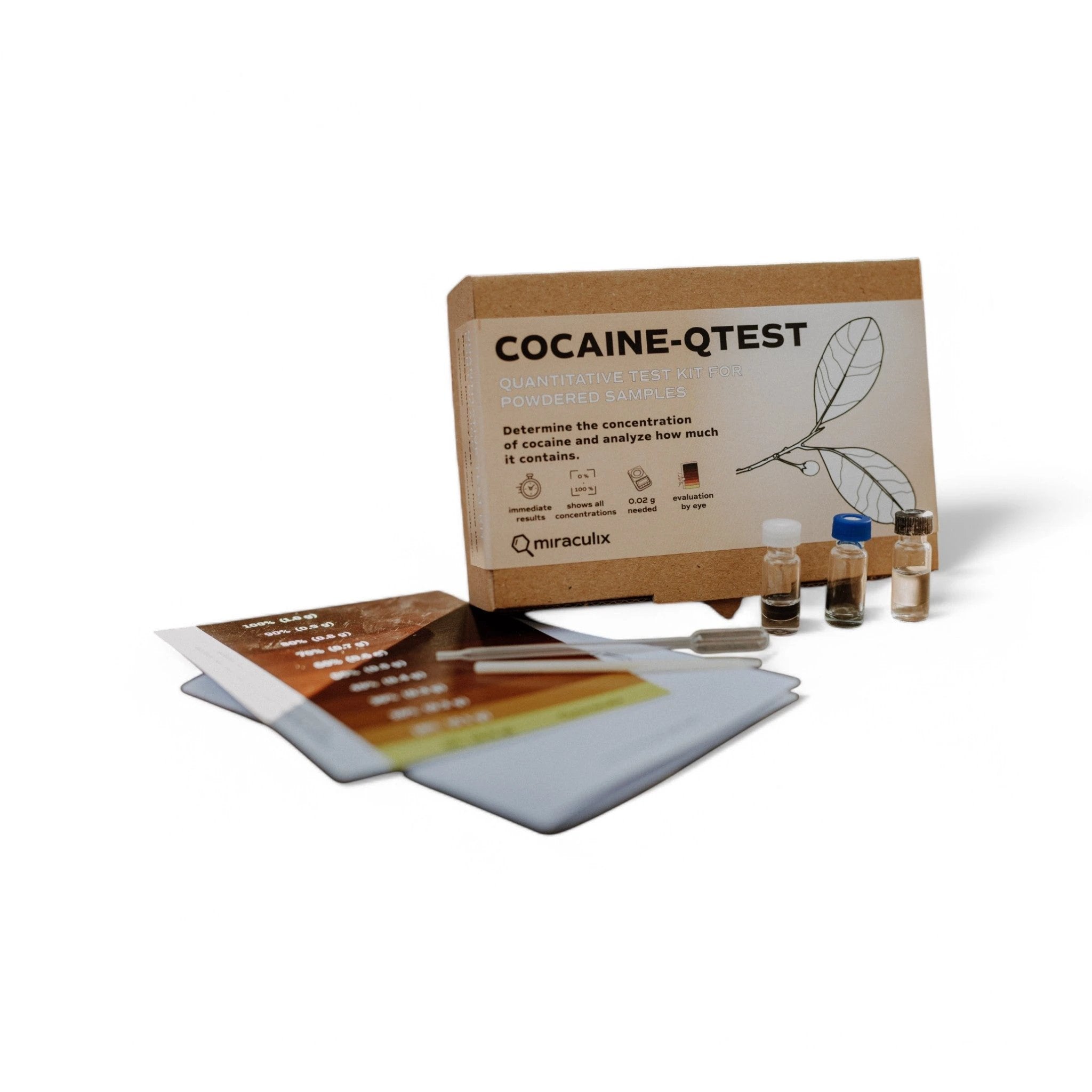 COCAINE QTEST Kokain Potency Test Kit – Schnelle & präzise Analyse von Miraculix -  from DieBallerei