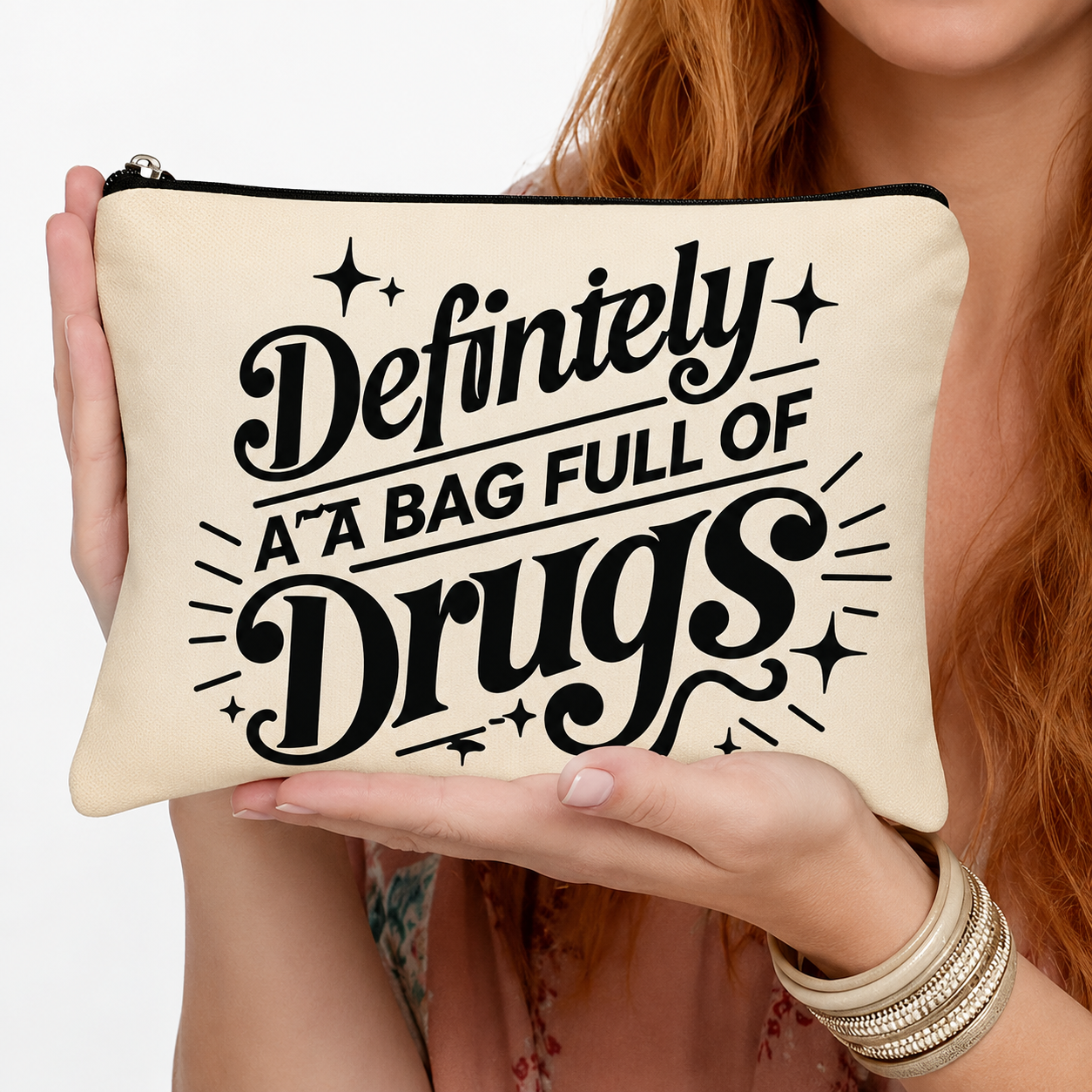 Definitely a Bag Full of Drugs – Pillen- & Kosmetiktasche mit Reißverschluss