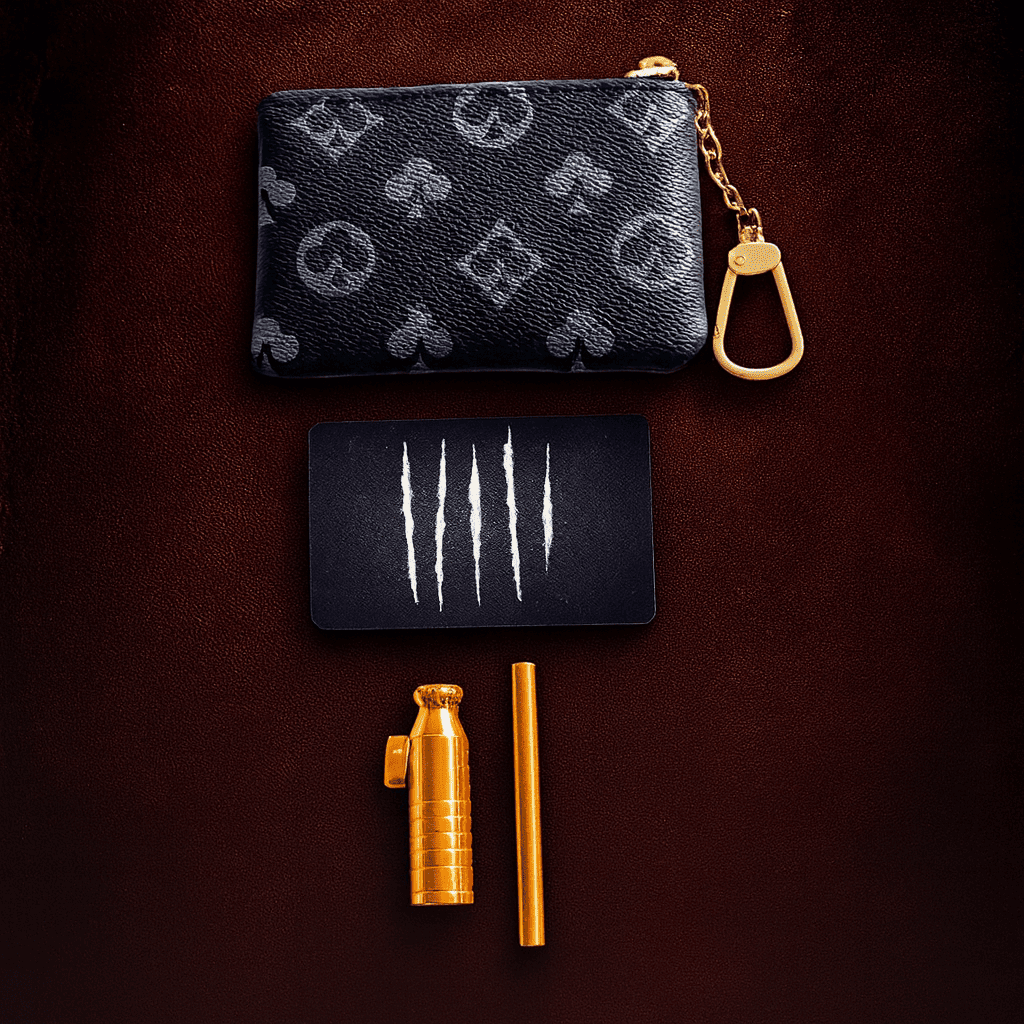 Deluxe Soft Kunstleder Case "Monogramm" Schwarz – Edles Design & Hochwertige Verarbeitung