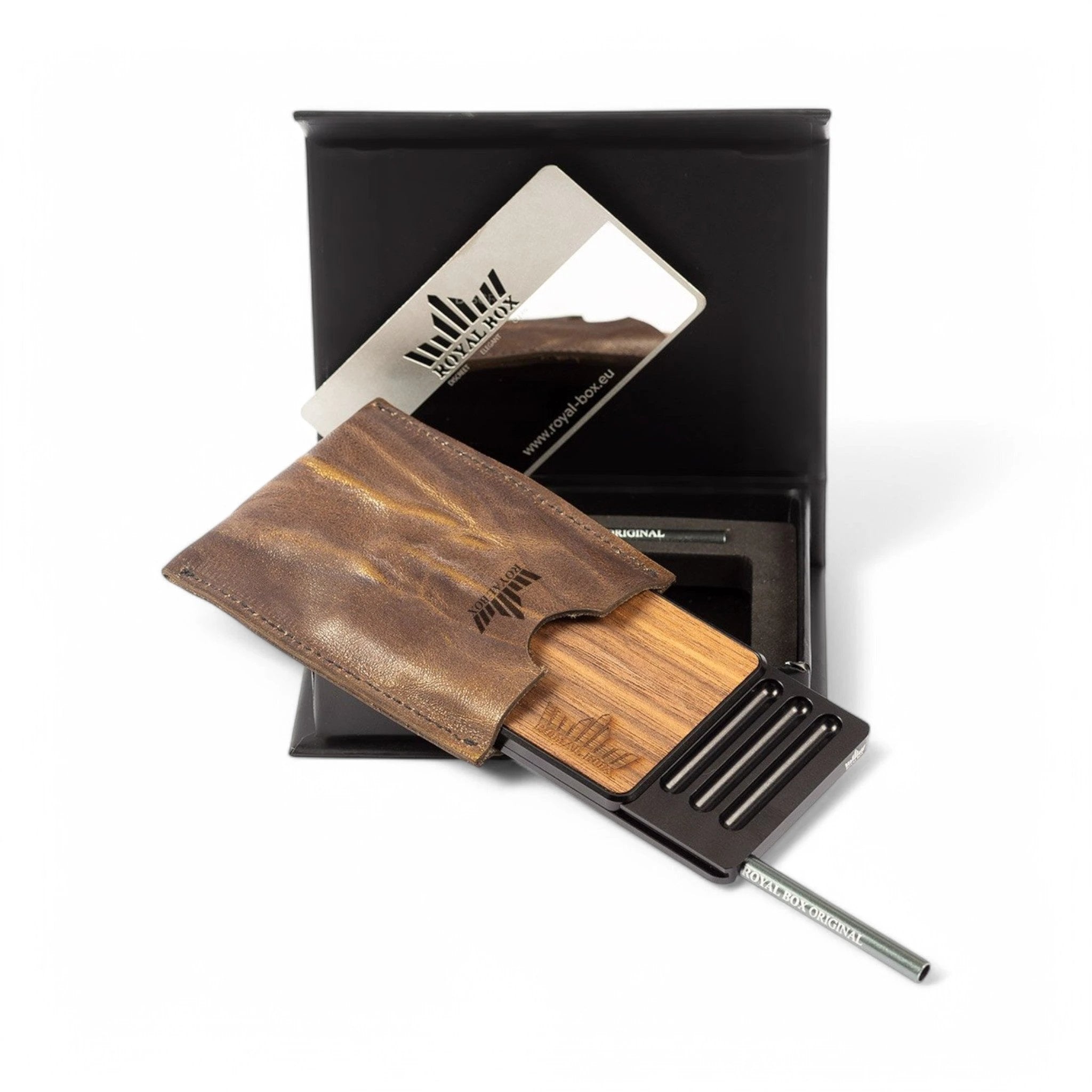 Die Royal Box AMERICAN WALNUT BLACK – Elegante Aufbewahrung im kompakten Design -  from DieBallerei