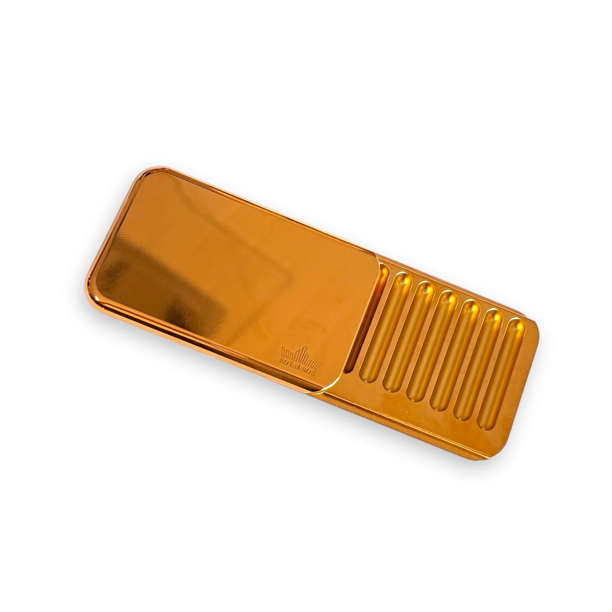 Die B52 Royal Box Anniversary Gold Edition 23,75 Karat Platin Gold Cover – Stilvolle Aufbewahrung in Perfektion inkl. integriertem Röhrchen -  from DieBallerei