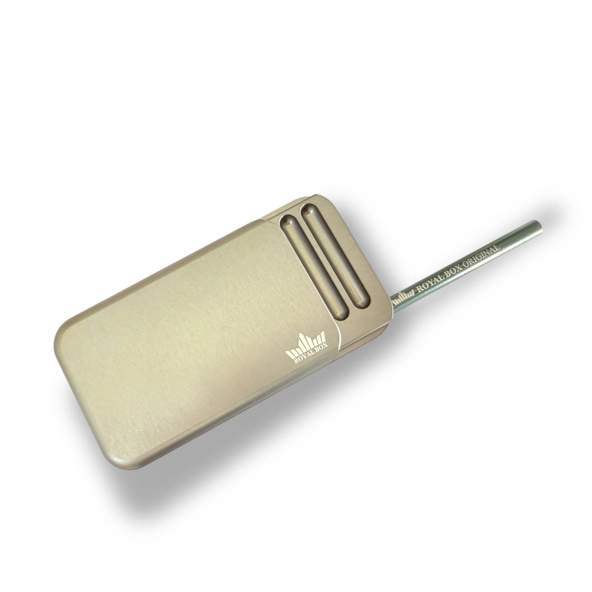 Die B52 Royal Box  Dark Titanium – Stilvolle Aufbewahrung in Perfektion inkl. integriertem Röhrchen -  from DieBallerei