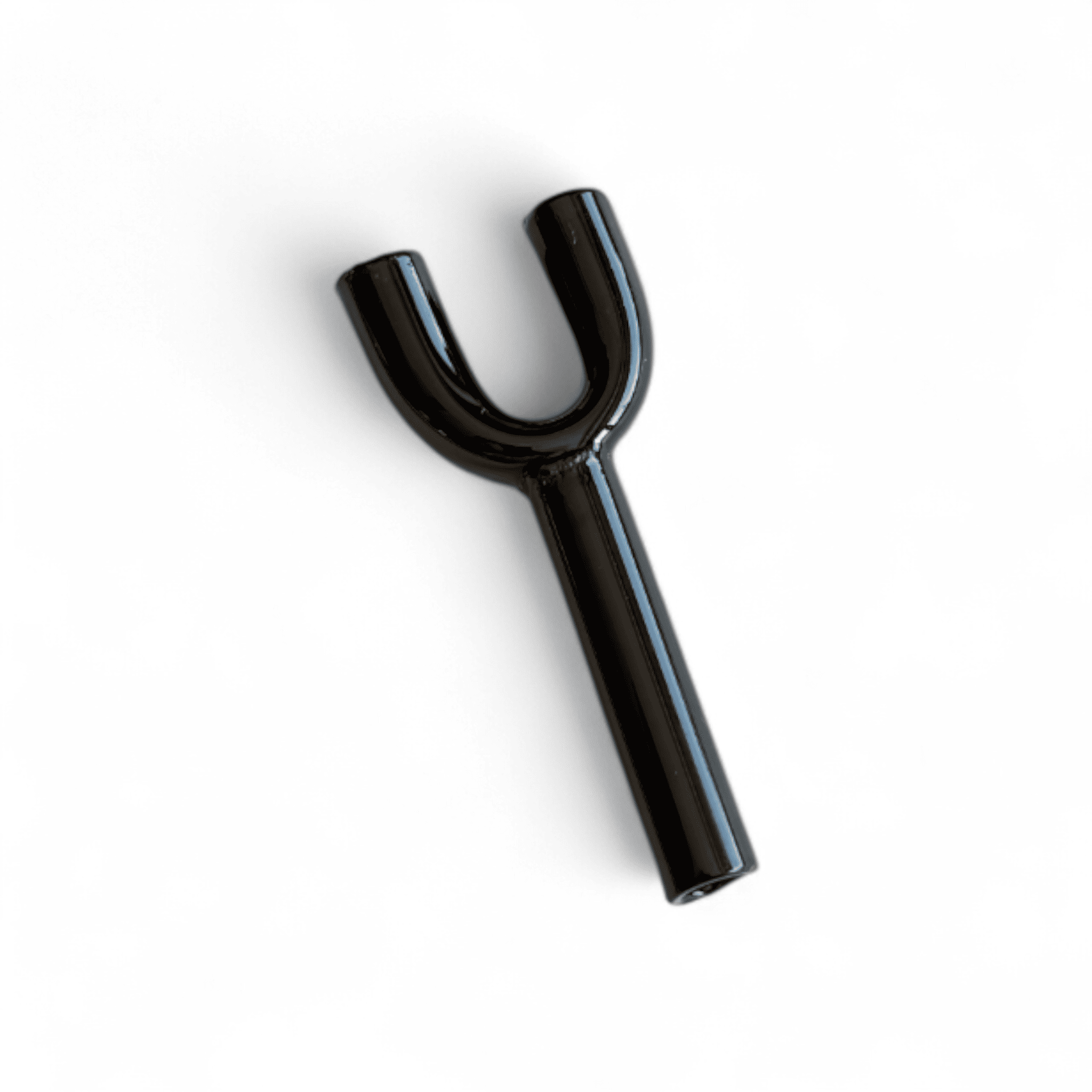 Doppel-Ziehröhrchen aus Glas (60mm) – Langlebig & Hochwertig - schwarz