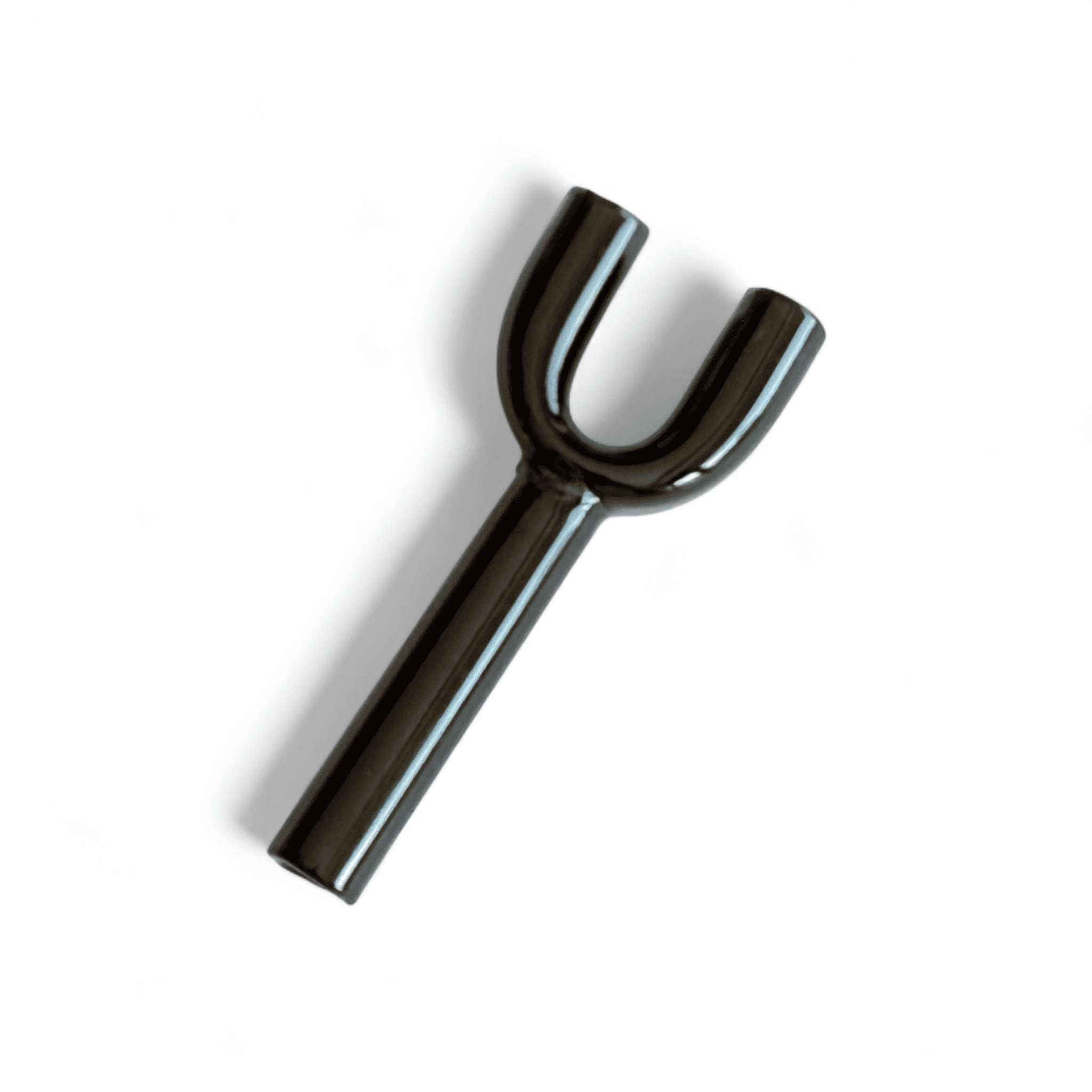 Doppel-Ziehröhrchen aus Glas (60mm) – Langlebig & Hochwertig - schwarz