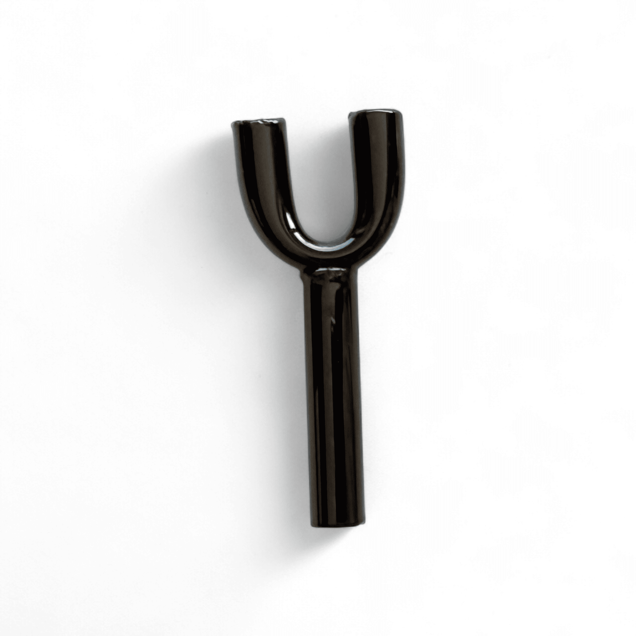 Doppel-Ziehröhrchen aus Glas (60mm) – Langlebig & Hochwertig - schwarz