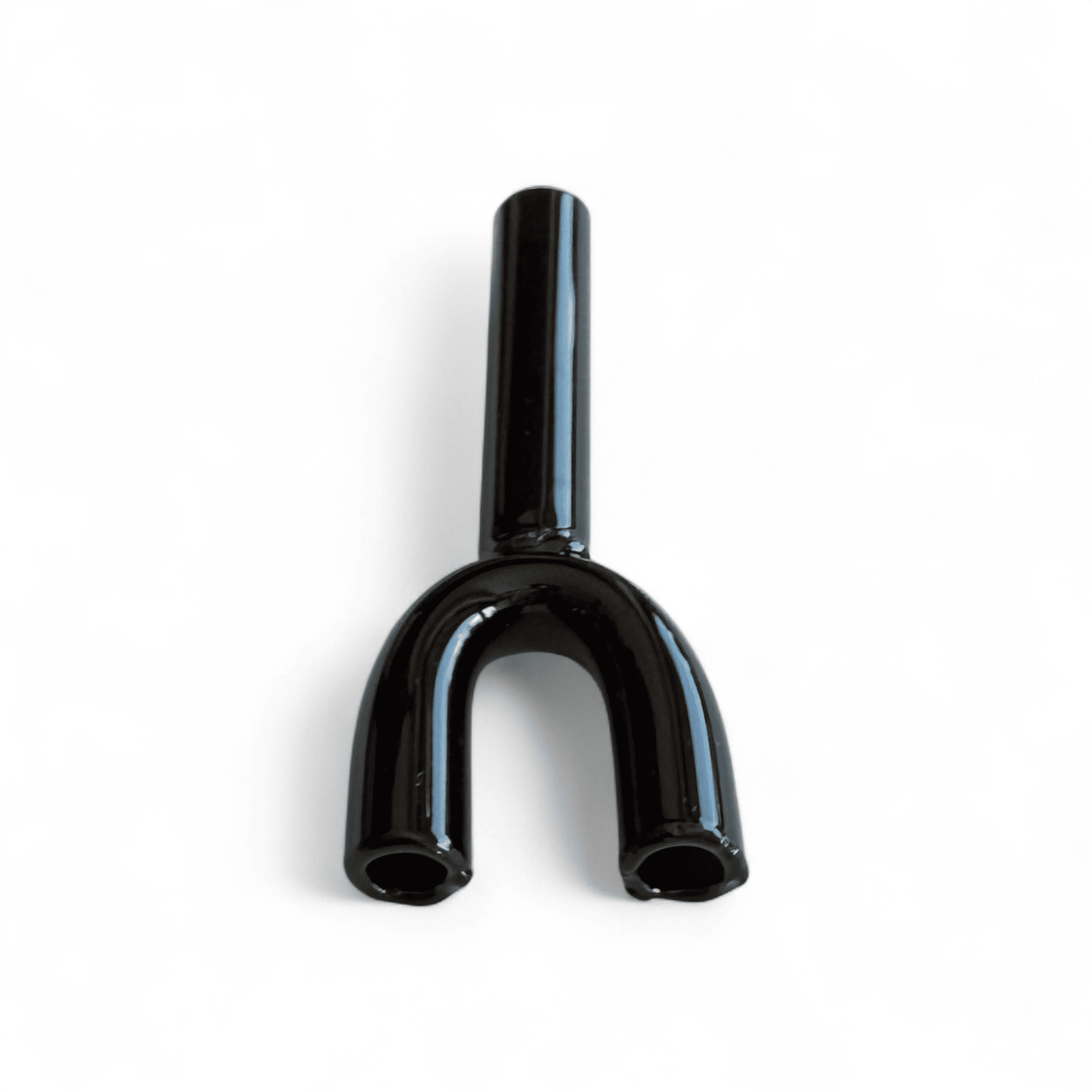 Doppel-Ziehröhrchen aus Glas (60mm) – Langlebig & Hochwertig - schwarz