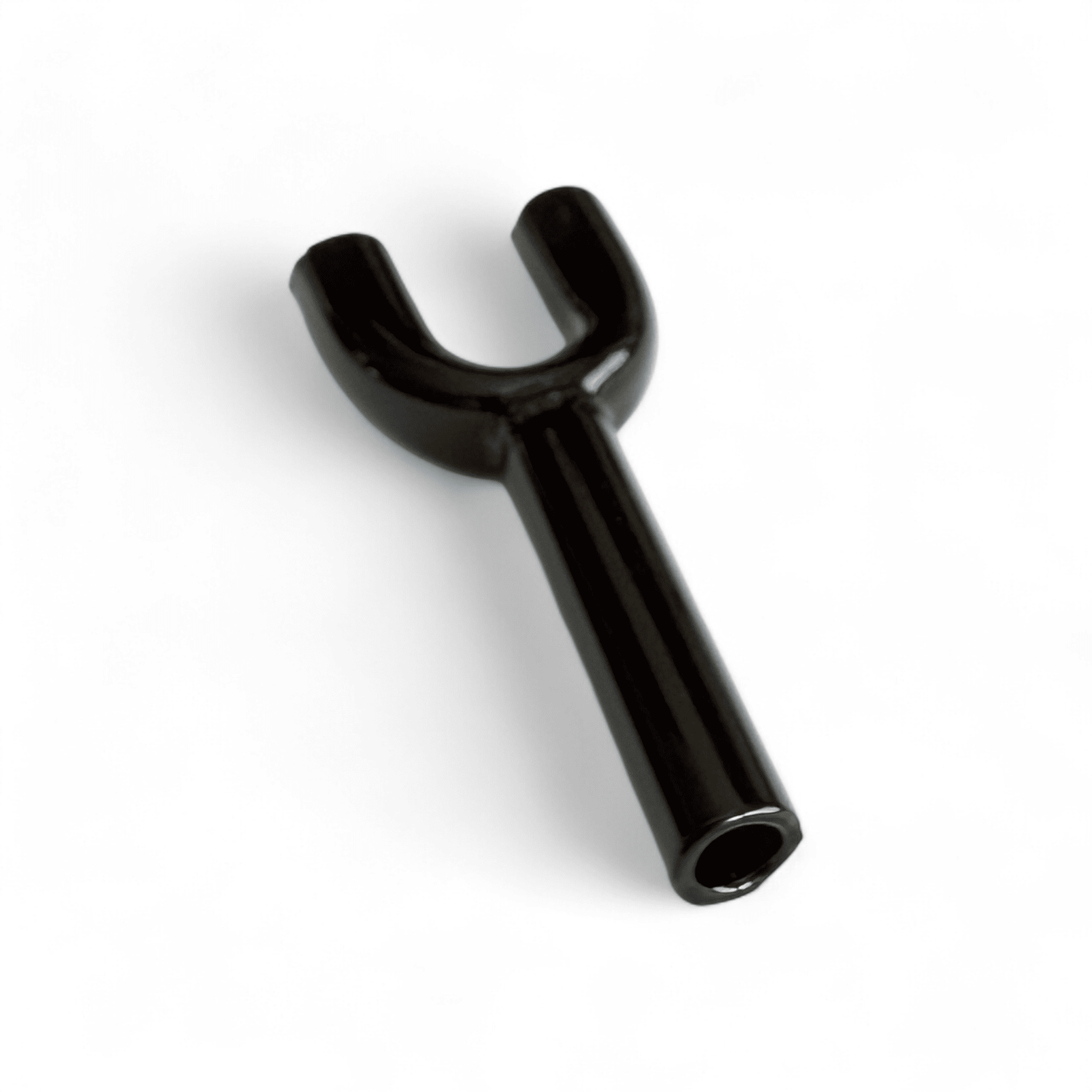 Doppel-Ziehröhrchen aus Glas (60mm) – Langlebig & Hochwertig - schwarz