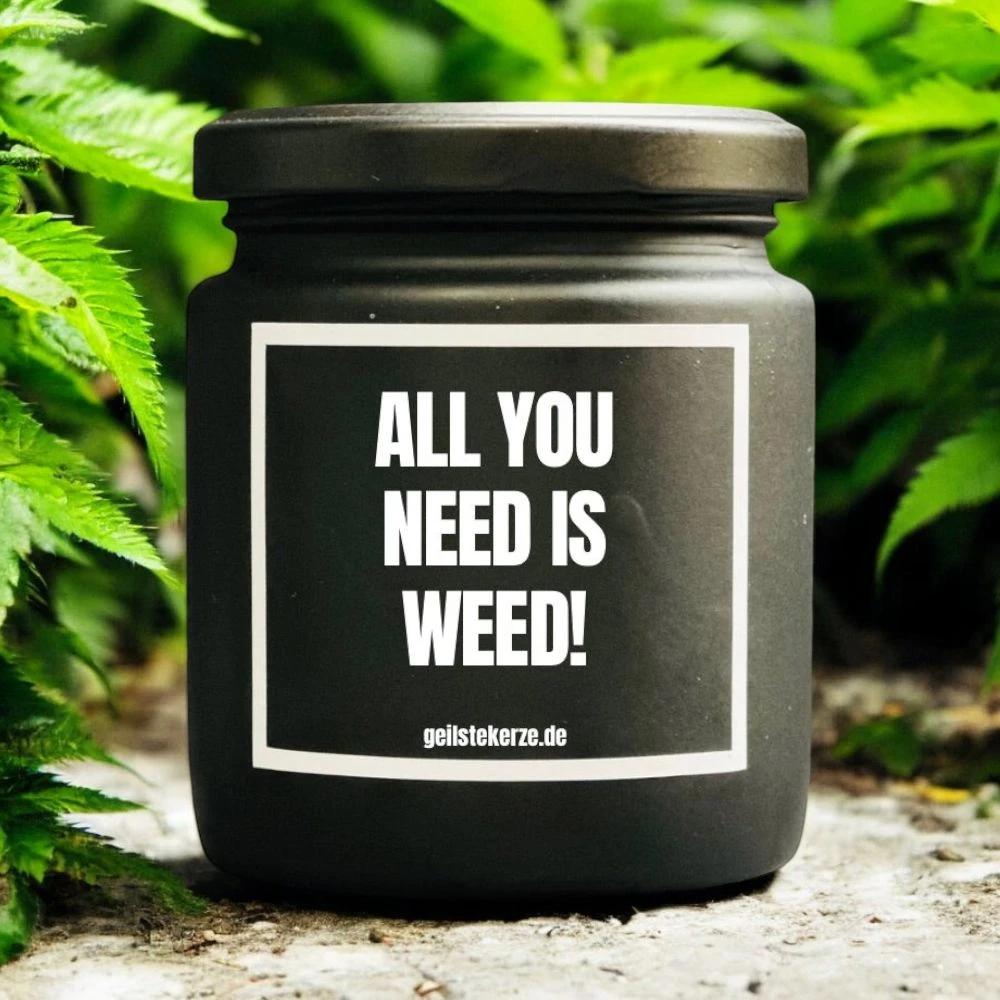 Geilste Kerze – Duftkerze „ALL YOU NEED IS WEED“ -  from DieBallerei