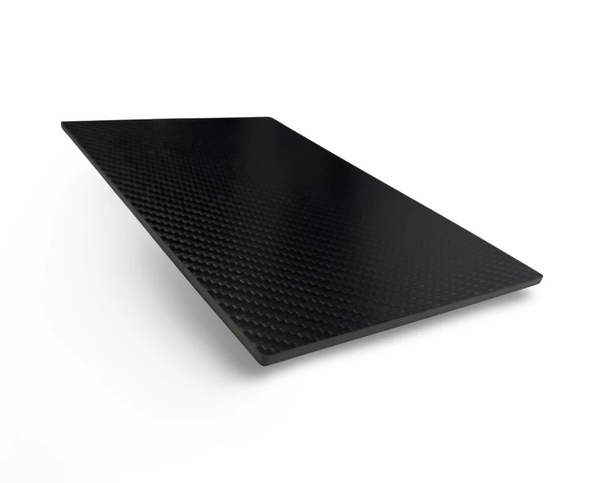 Set: Carbonfaser Unterlage (22x14cm) & Hack-Karte – Edles Design - from DieBallerei