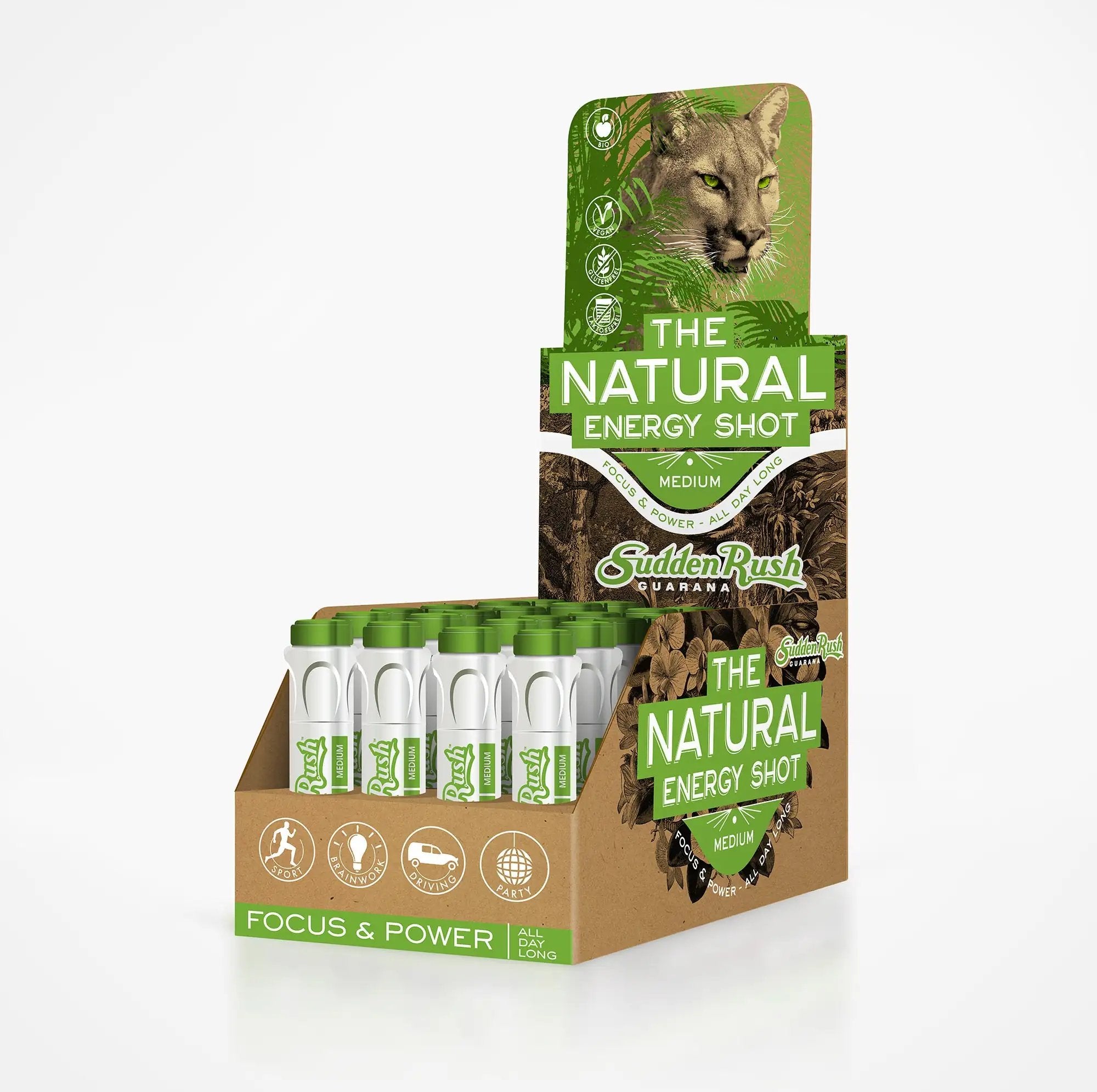 3x SuddenRush Guarana Bio Energy Shot (Medium) -  from DieBallerei