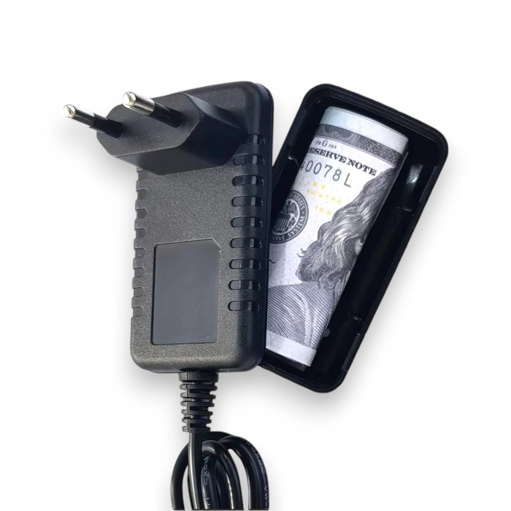 Netzteil / Versteck / Geheimfach - täuschend echt und diskret mit viel Stauraum schwarz -  from DieBallerei