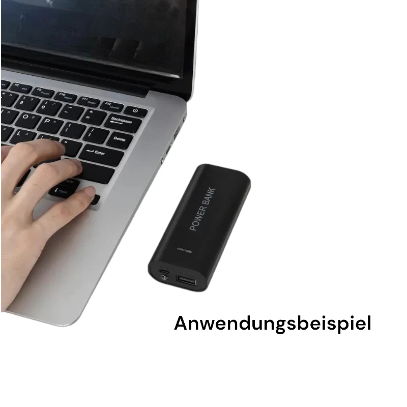 Geheimes Ladegerät – Versteckbox im Powerbank-Design Braun -  from DieBallerei