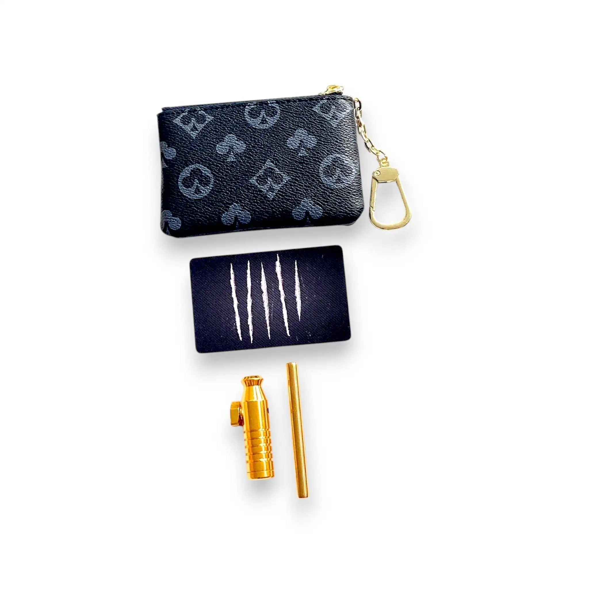 Deluxe Soft Kunstleder Case "Monogramm" Schwarz – Edles Design & Hochwertige Verarbeitung -  from DieBallerei