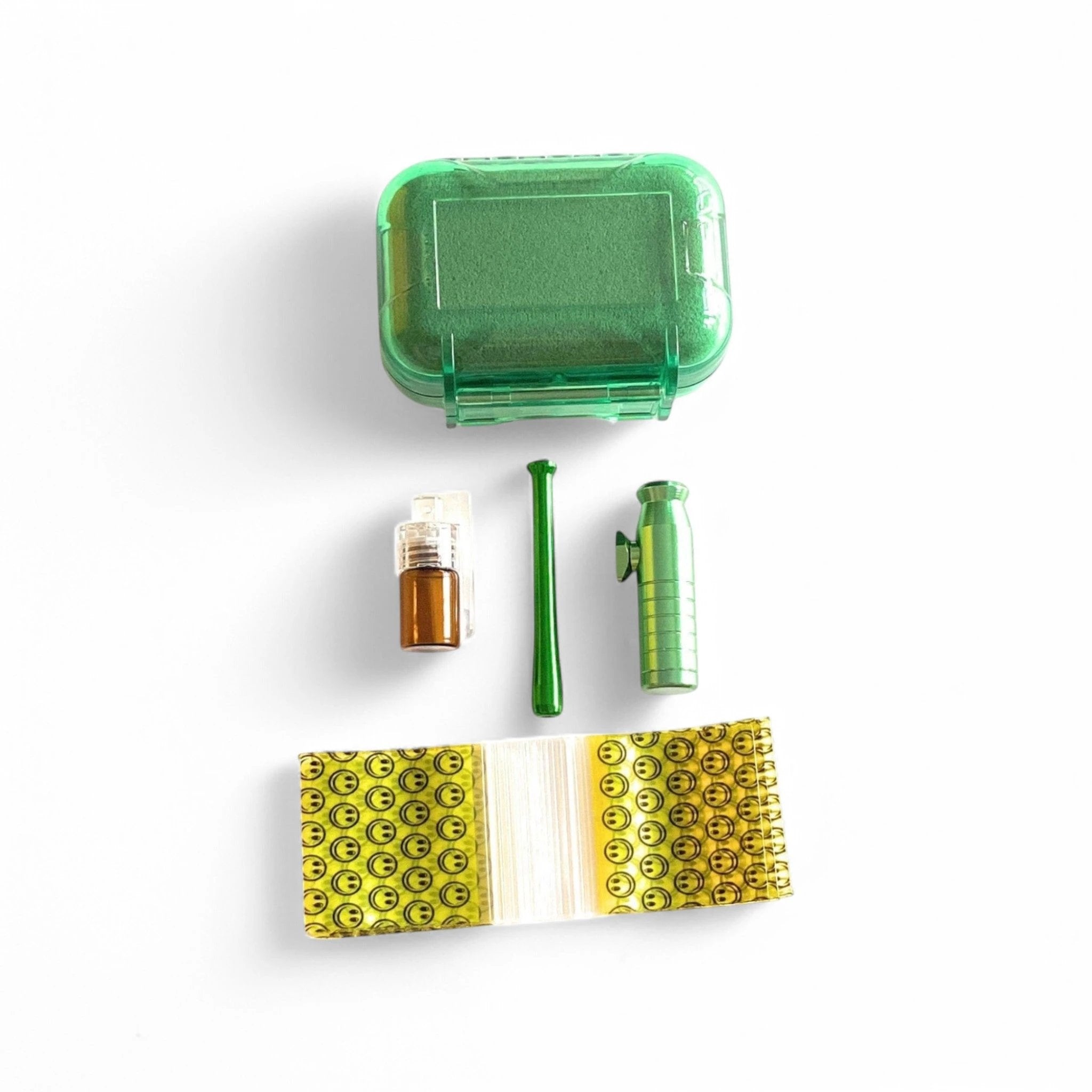 Hard Case Schnupftabak Set "Locker" Grün – Kompakt, Sicher & Immer Griffbereit -  from DieBallerei